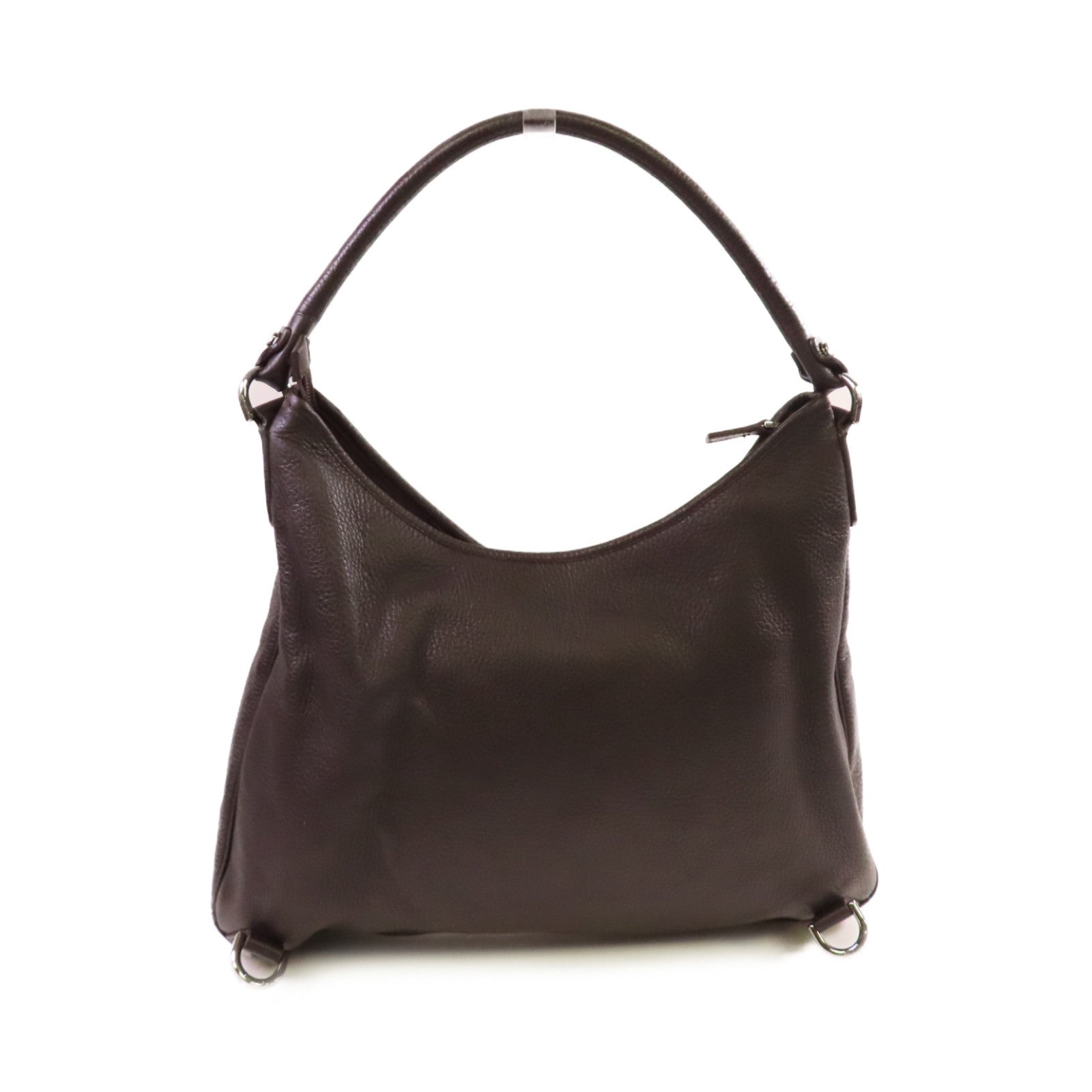 GUCCI 牛皮皮革Abbey Hobo Shoulder Bag金扣肩背袋啡色