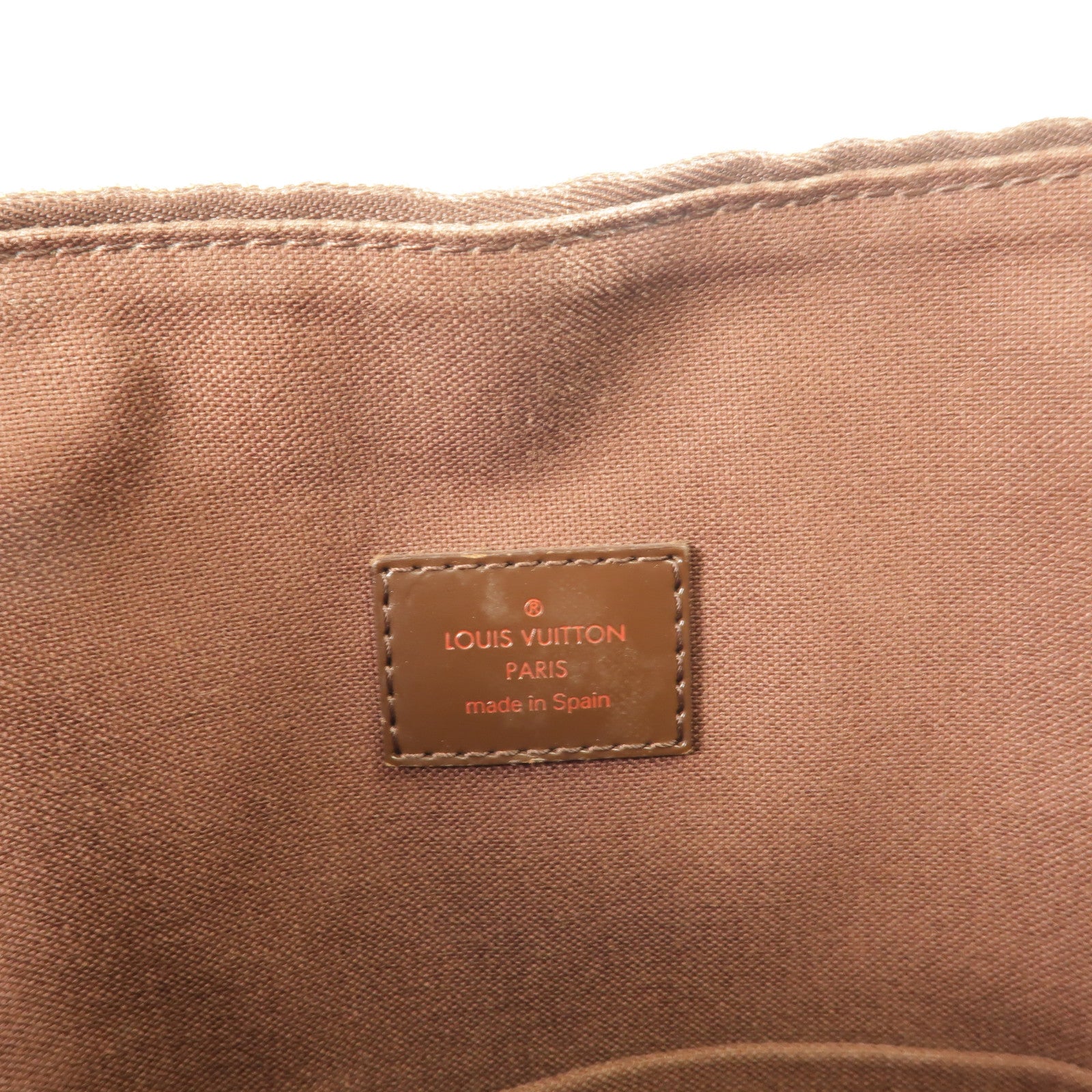 LOUIS VUITTON Damier Beaubourg金扣肩背袋棕色