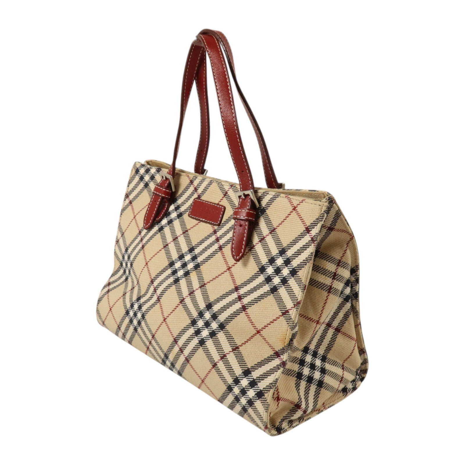 BURBERRY 帆布Tote Bag銀扣手挽袋