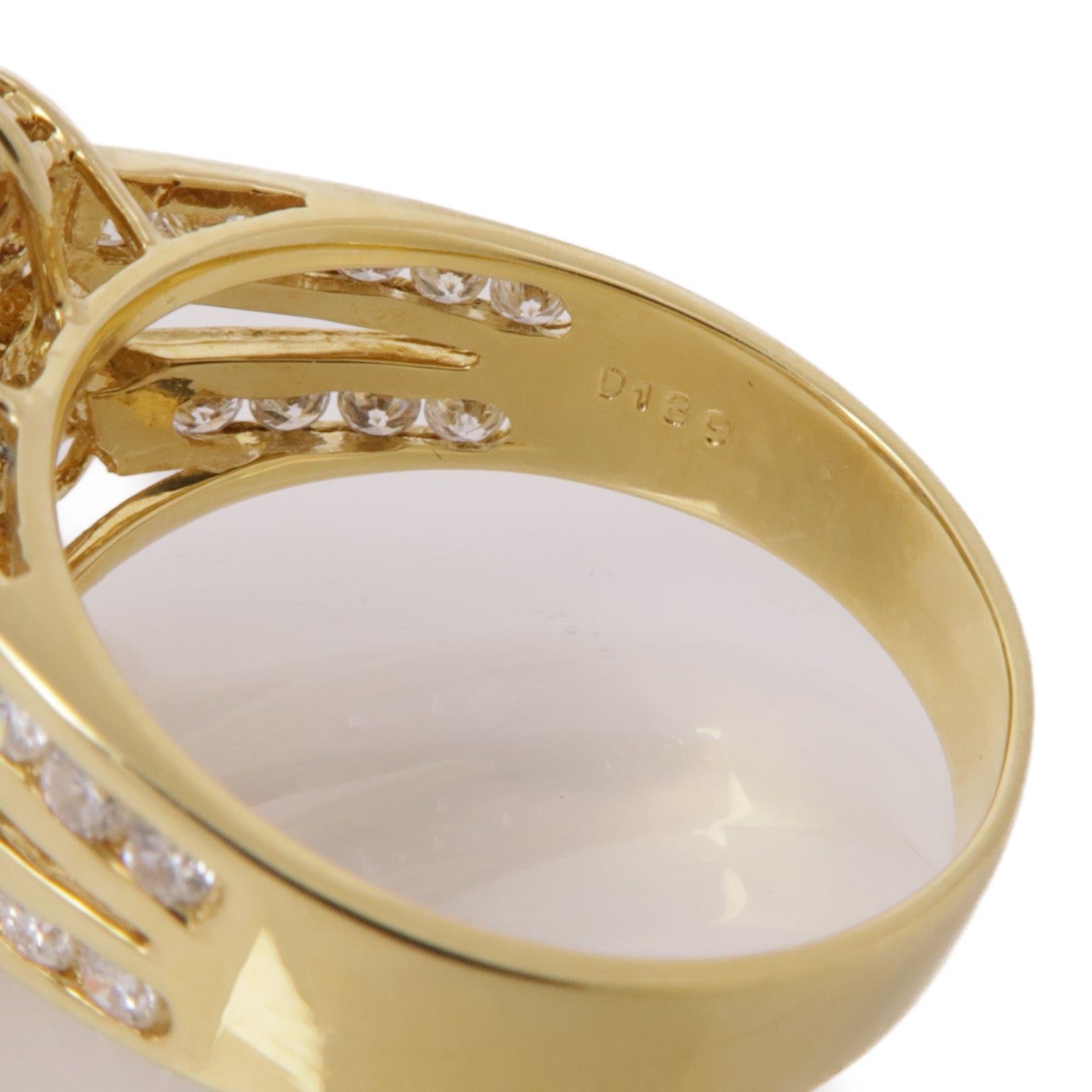 JEWELRY【激減優惠】 18K黃金Diamond Ring藍寶石/鑽石戒指US#6.5