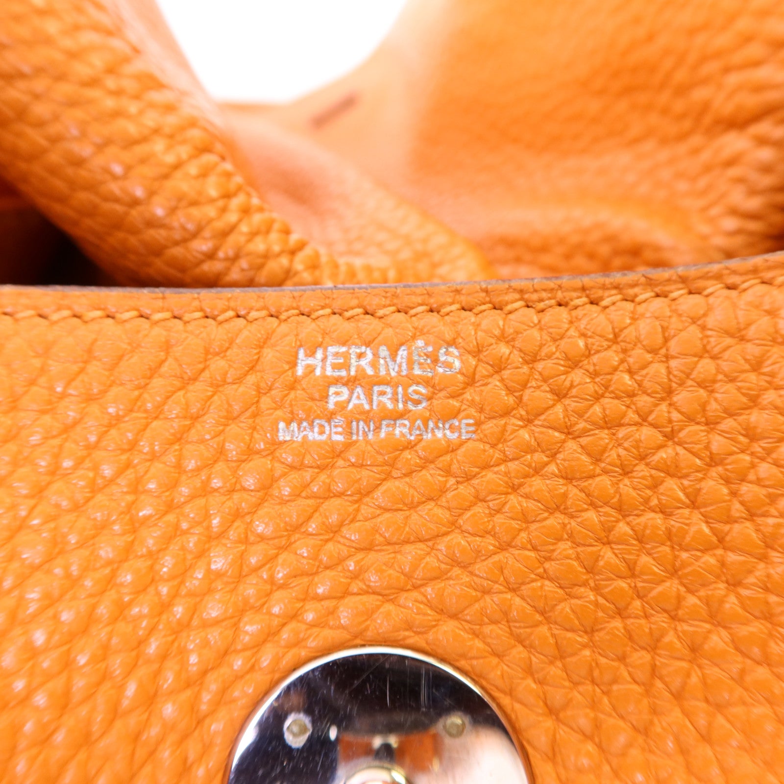 HERMES Clemence皮革Lindy 34銀扣手挽肩背兩用袋