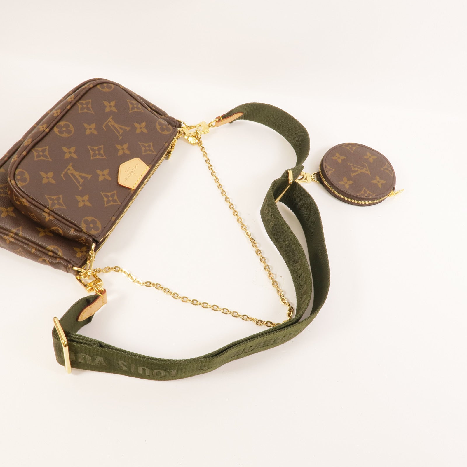 LOUIS VUITTON Monogram Multi Pochette Accessoires金扣肩背袋