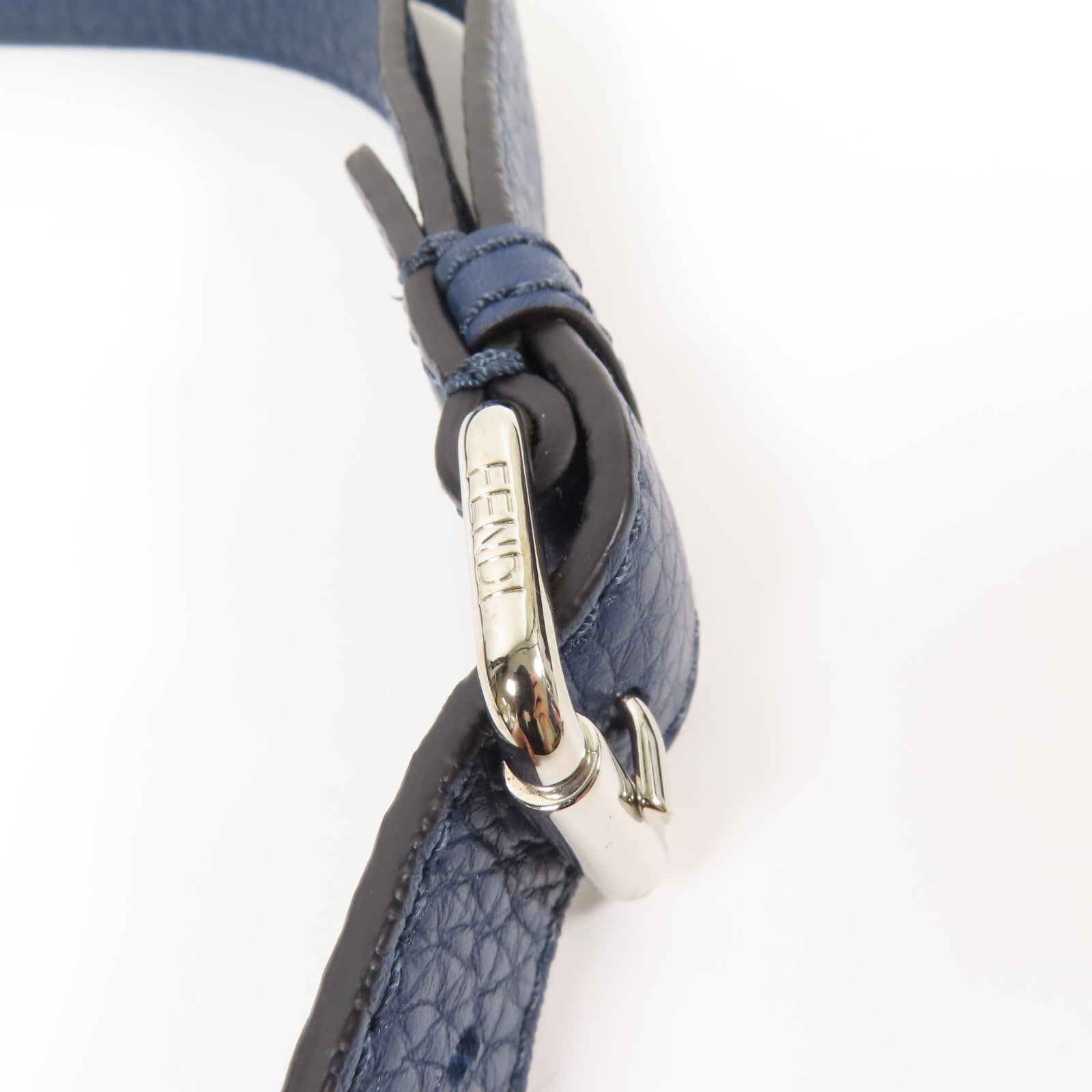 FENDI 牛皮皮革Shoulder Bag銀扣手挽肩背兩用袋