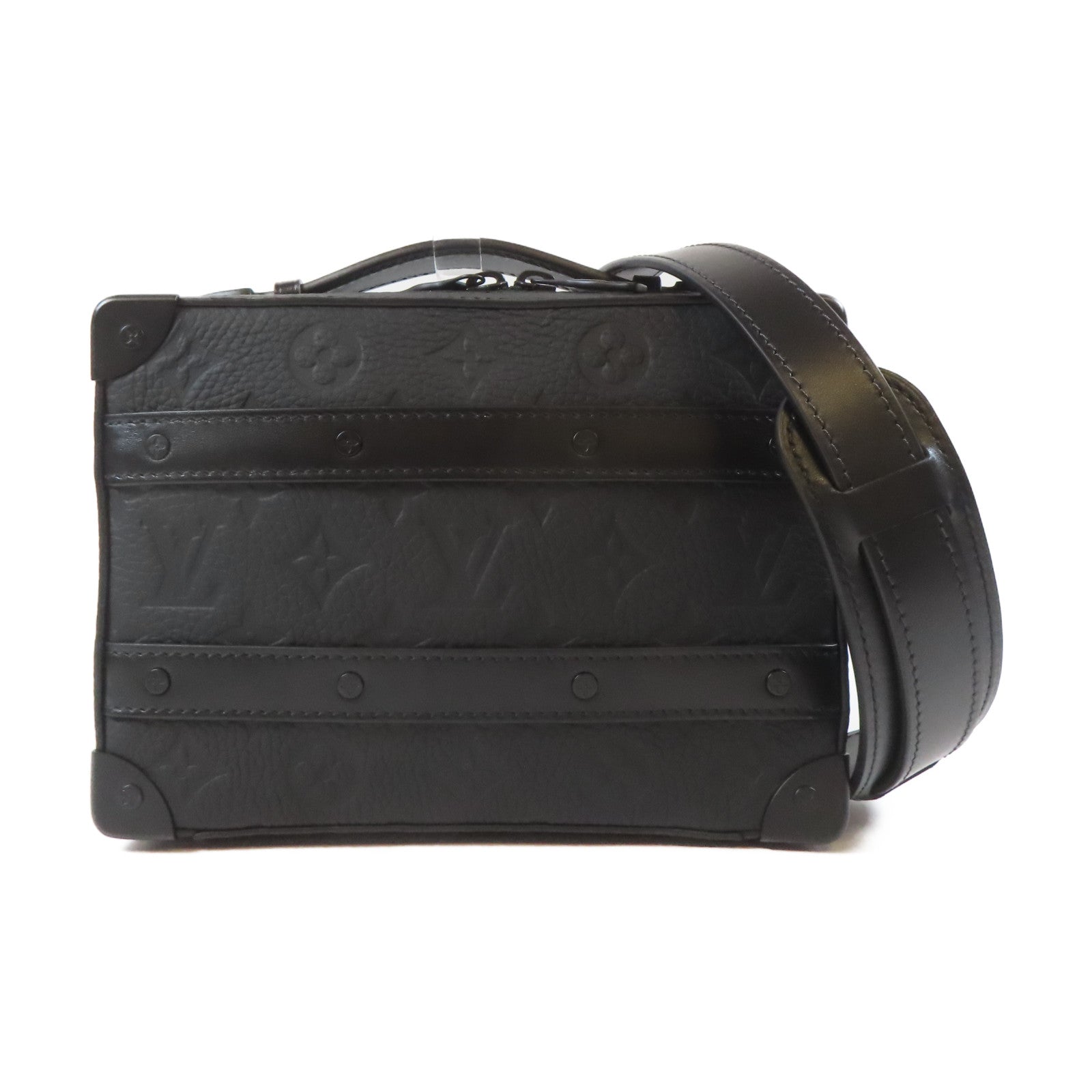 LOUIS VUITTON 【激減優惠】Monogram Taurillon Handle Soft Trunk黑扣手挽肩背兩用袋黑色