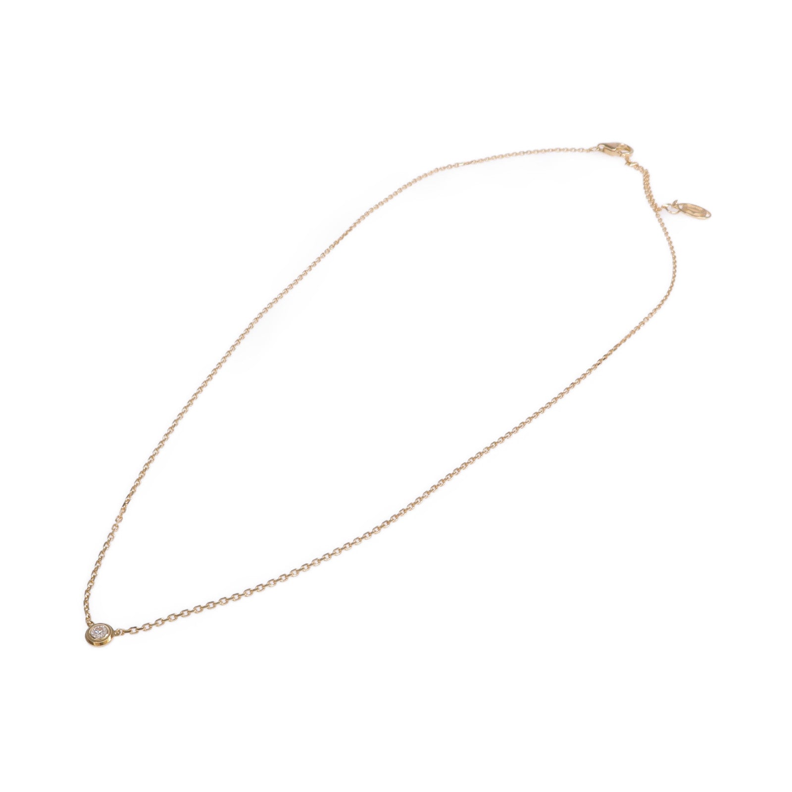 CARTIER 18K黃金d'Amour Pendant鑽石項鍊