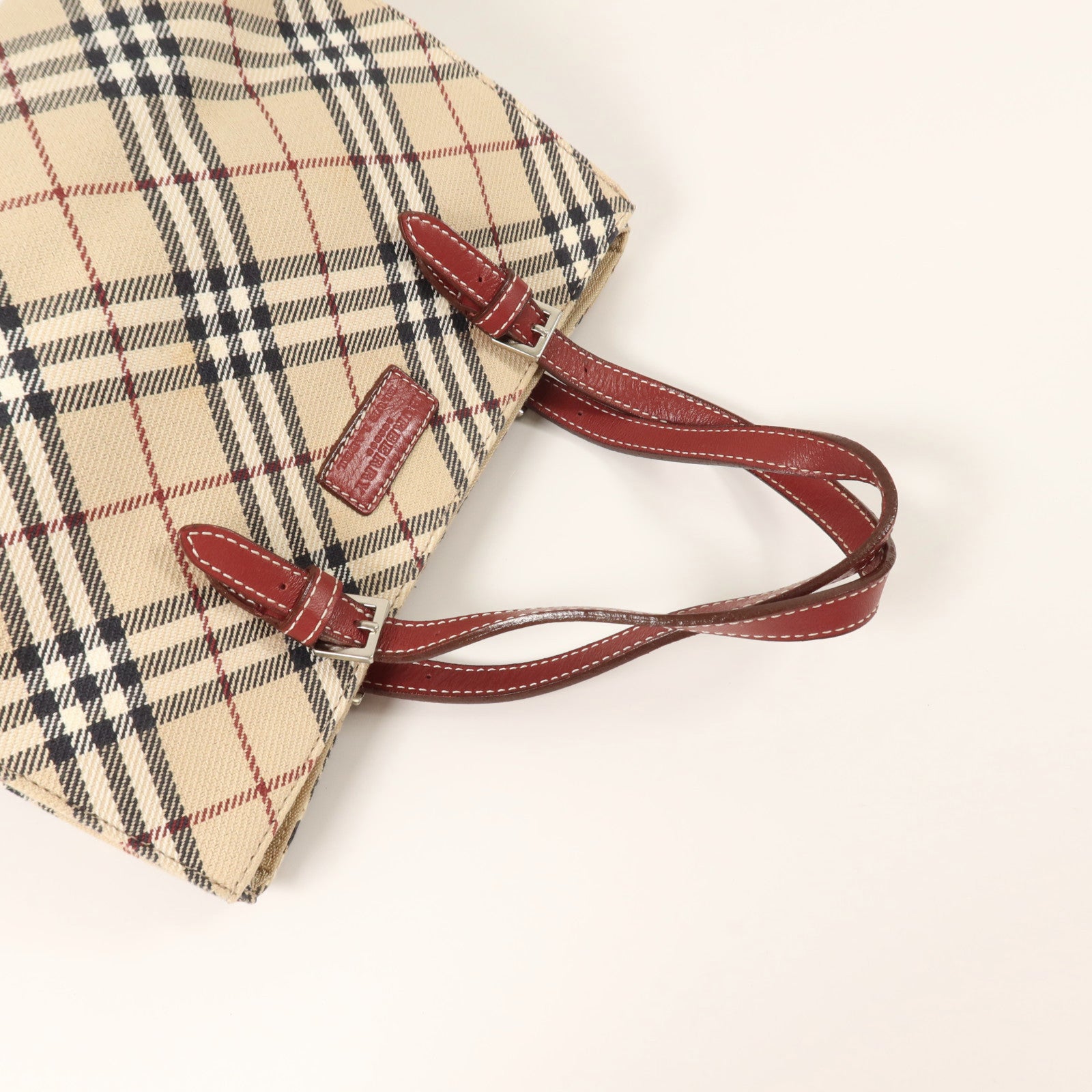 BURBERRY 帆布Tote Bag銀扣手挽袋