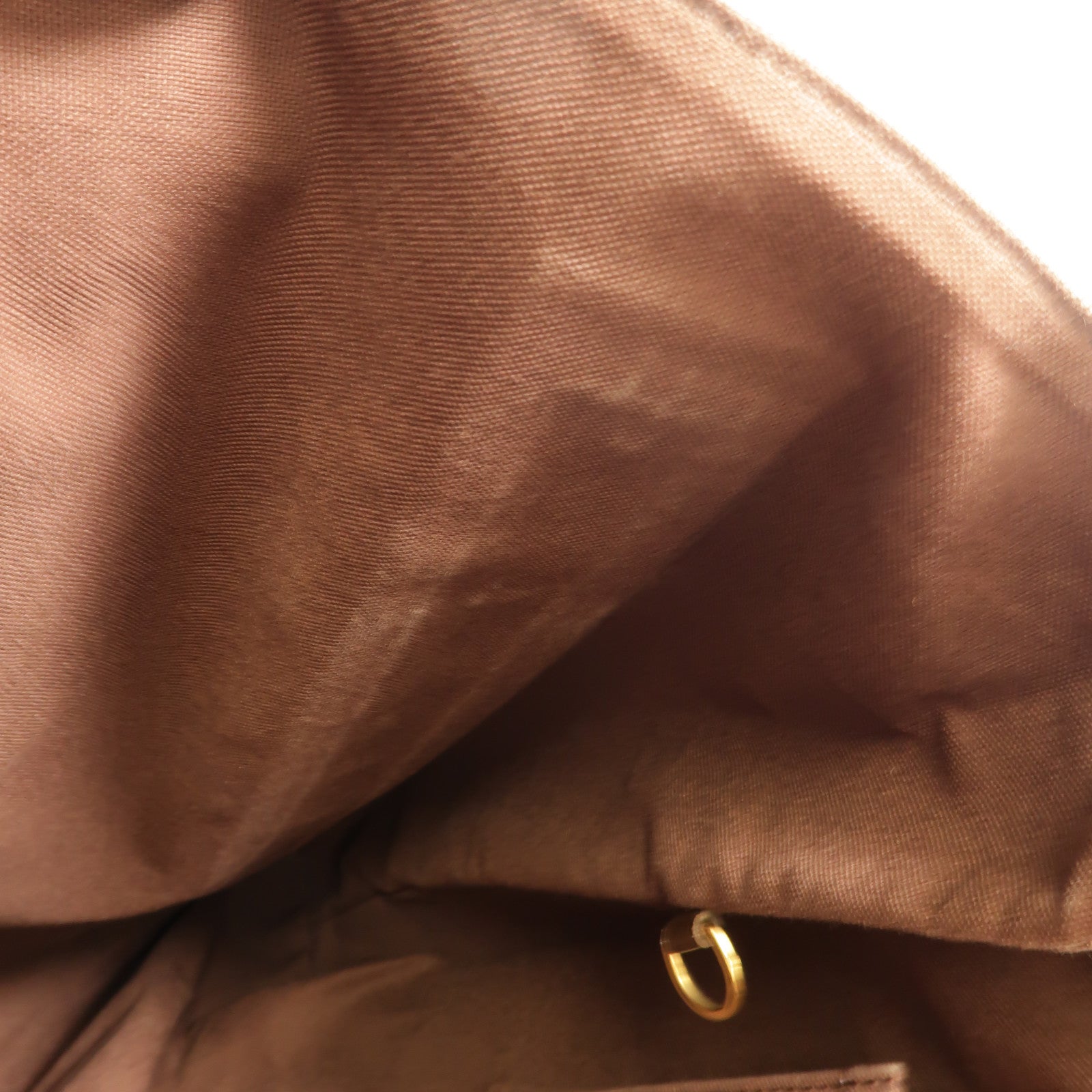 LOUIS VUITTON Damier Beaubourg金扣肩背袋棕色