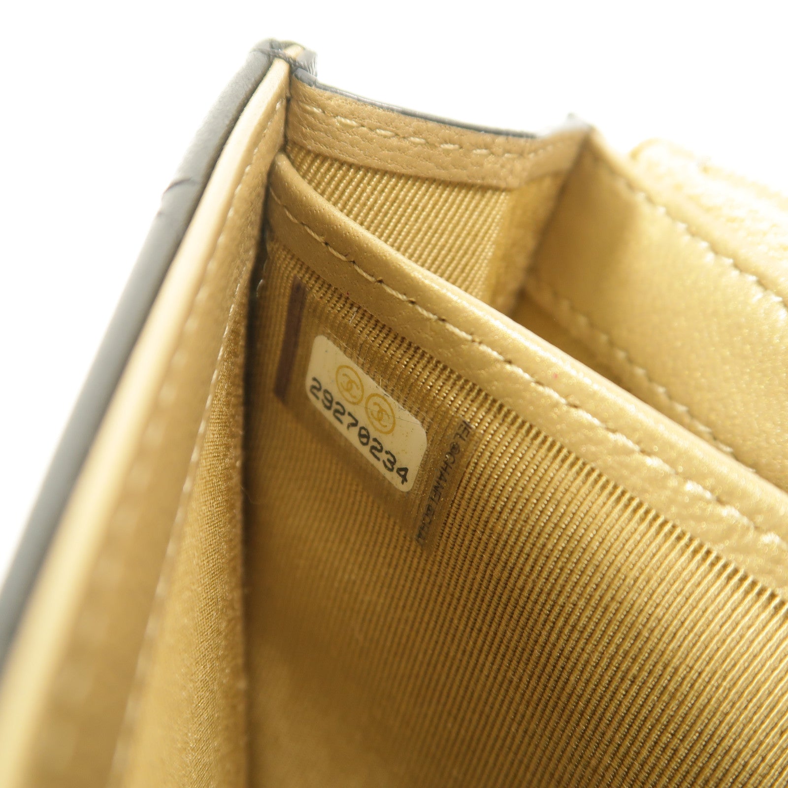 CHANEL 牛皮皮革Chic Pearls Wallet On Chain鏈帶肩背袋