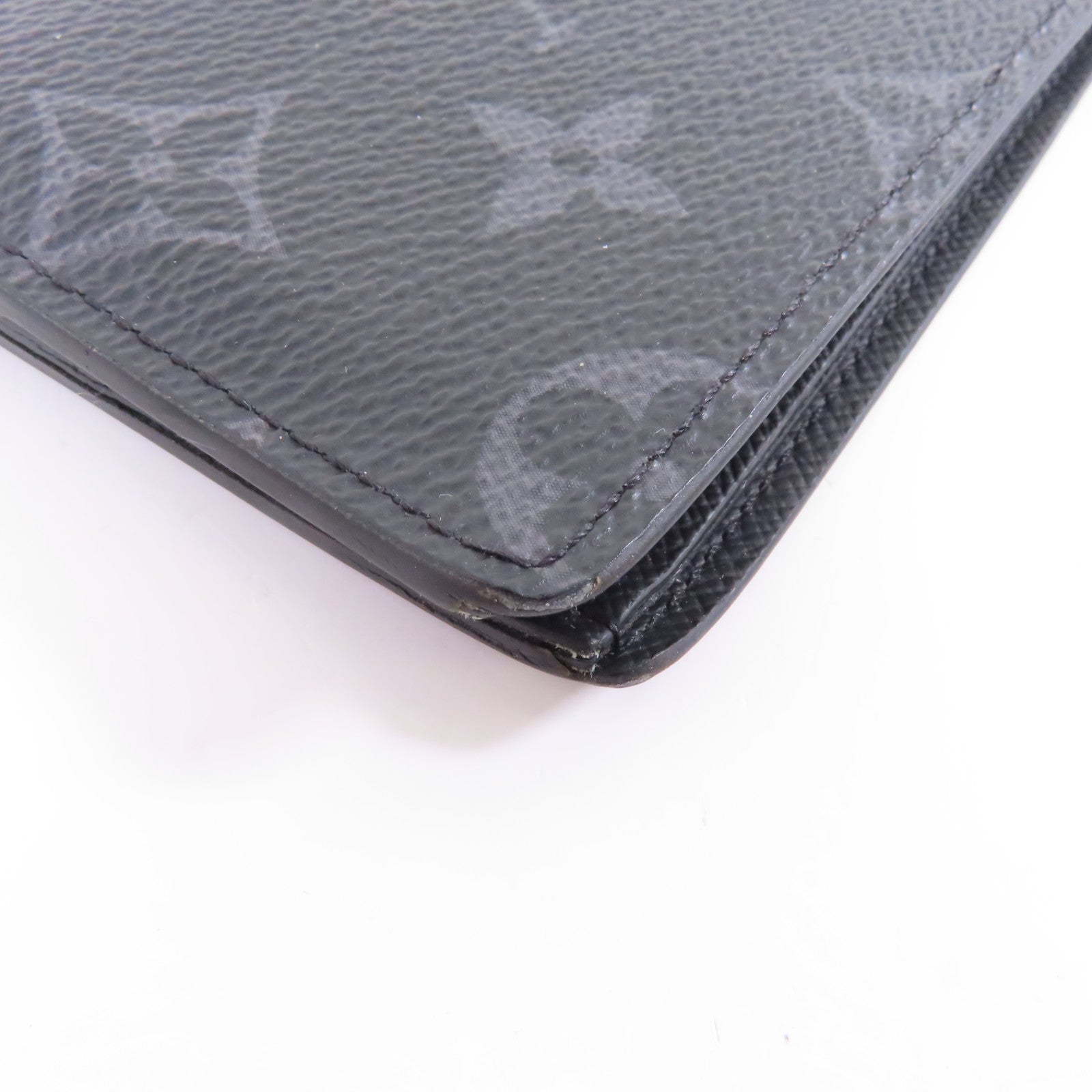 LOUIS VUITTON Monogram Eclipse Slender Wallet錢包黑色/灰色