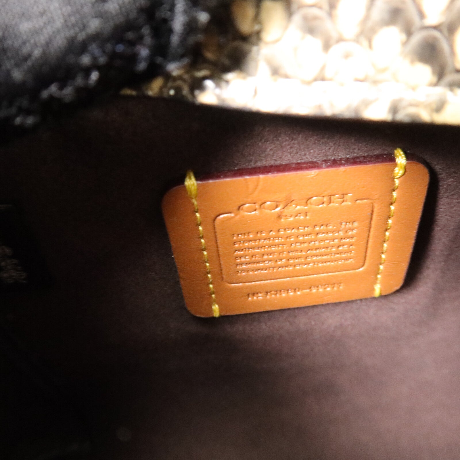 COACH 塗層帆布/蛇皮皮革Troupe Tote 16手挽肩背兩用袋