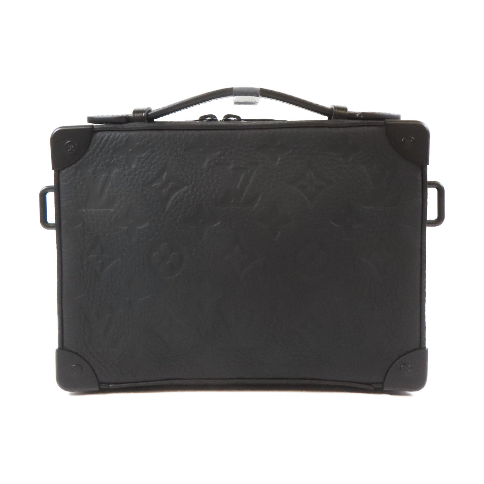 LOUIS VUITTON 【激減優惠】Monogram Taurillon Handle Soft Trunk黑扣手挽肩背兩用袋黑色