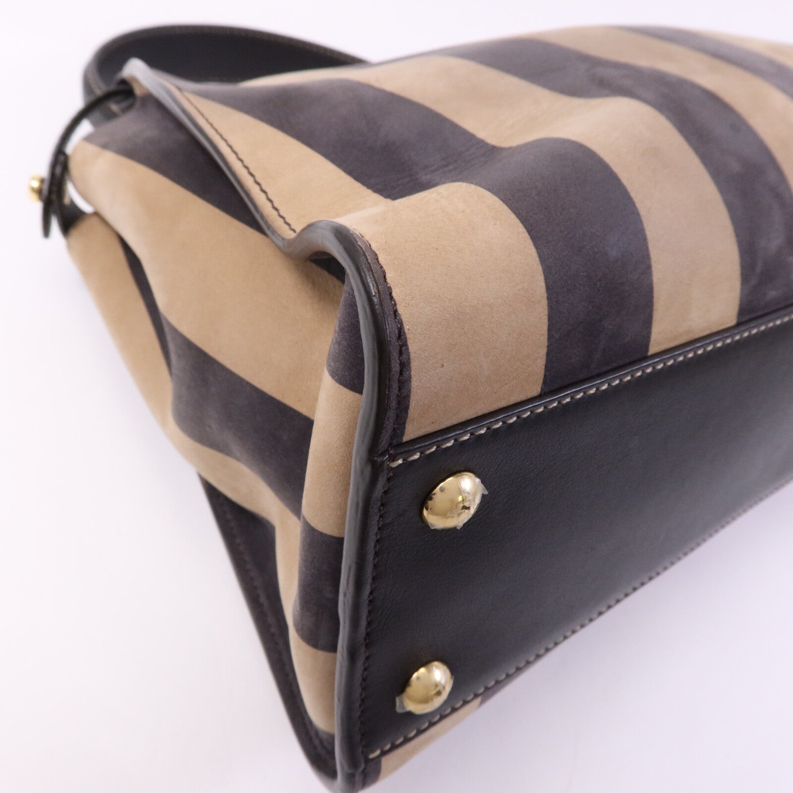 FENDI 皮革Peekaboo Iconic Medium金扣手挽肩背兩用袋