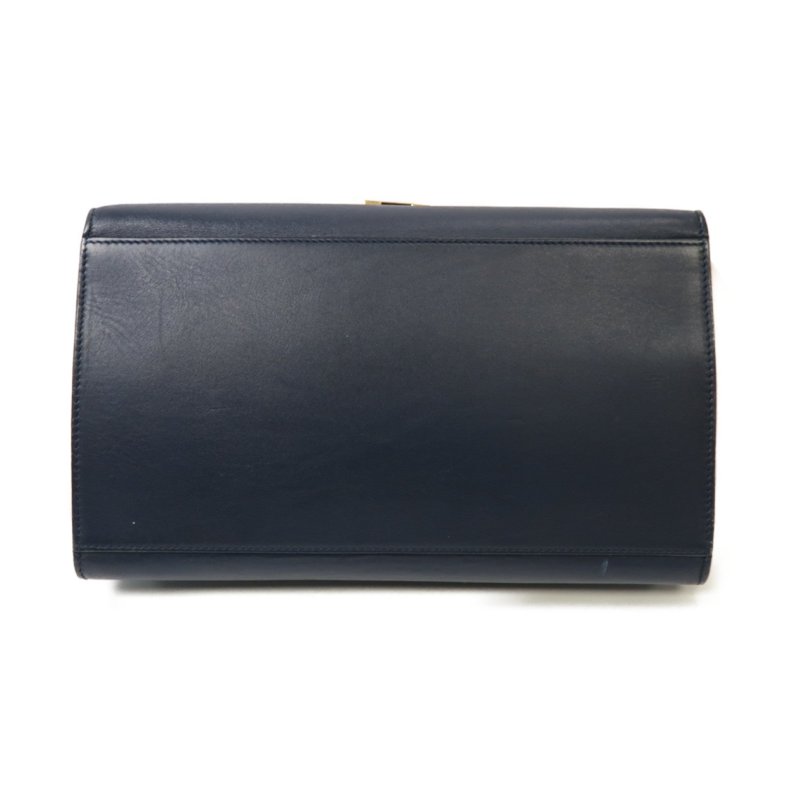 CELINE 【激減優惠】牛皮皮革/蛇皮皮革Trapeze 2 Way Shoulder金扣手挽肩背兩用袋深藍色/白色/淺啡色