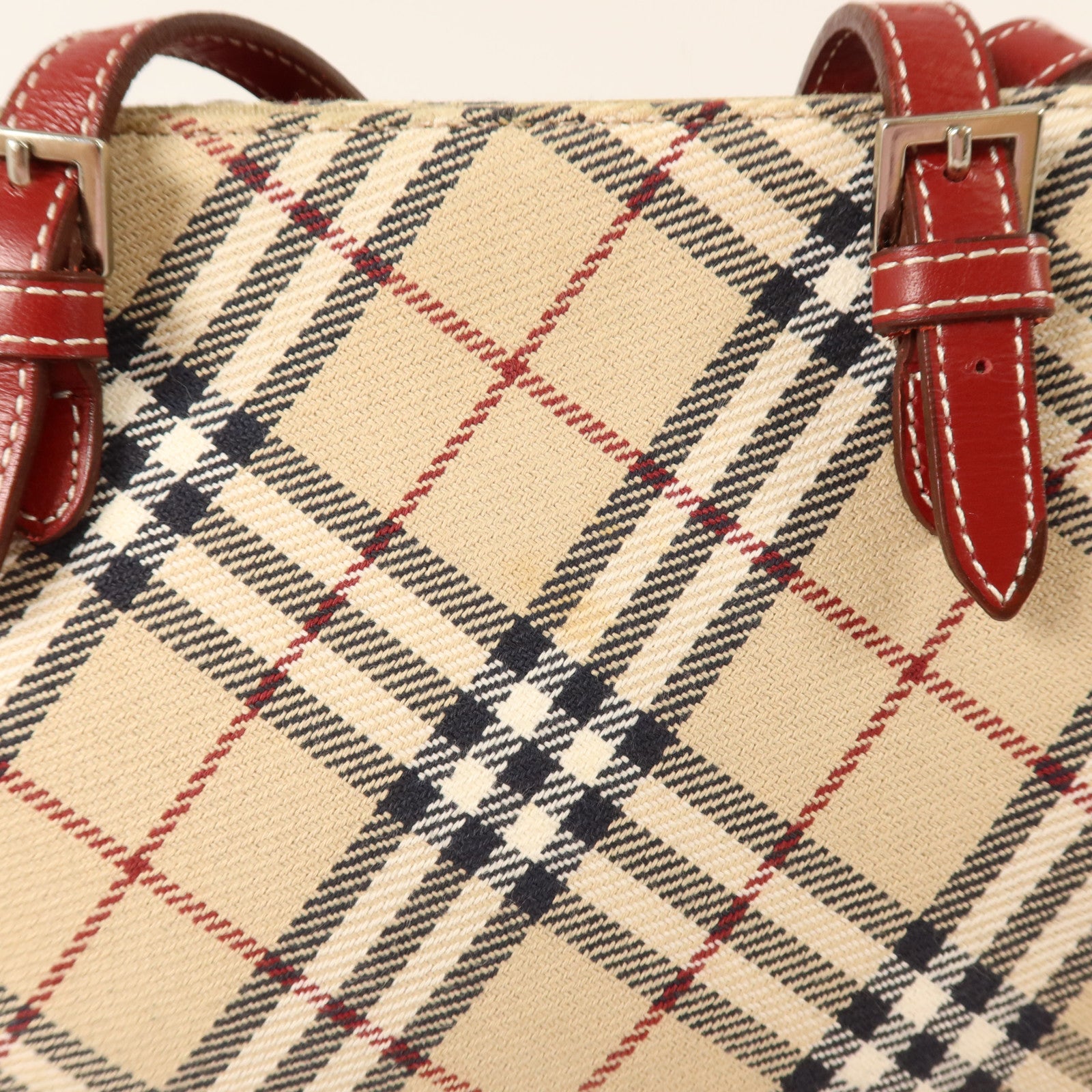 BURBERRY 帆布Tote Bag銀扣手挽袋