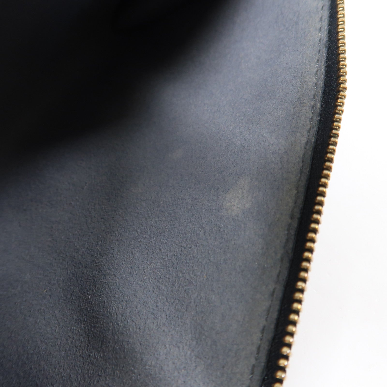 LOUIS VUITTON Epi Pochette Accessories Pouch金扣手挽袋黑色