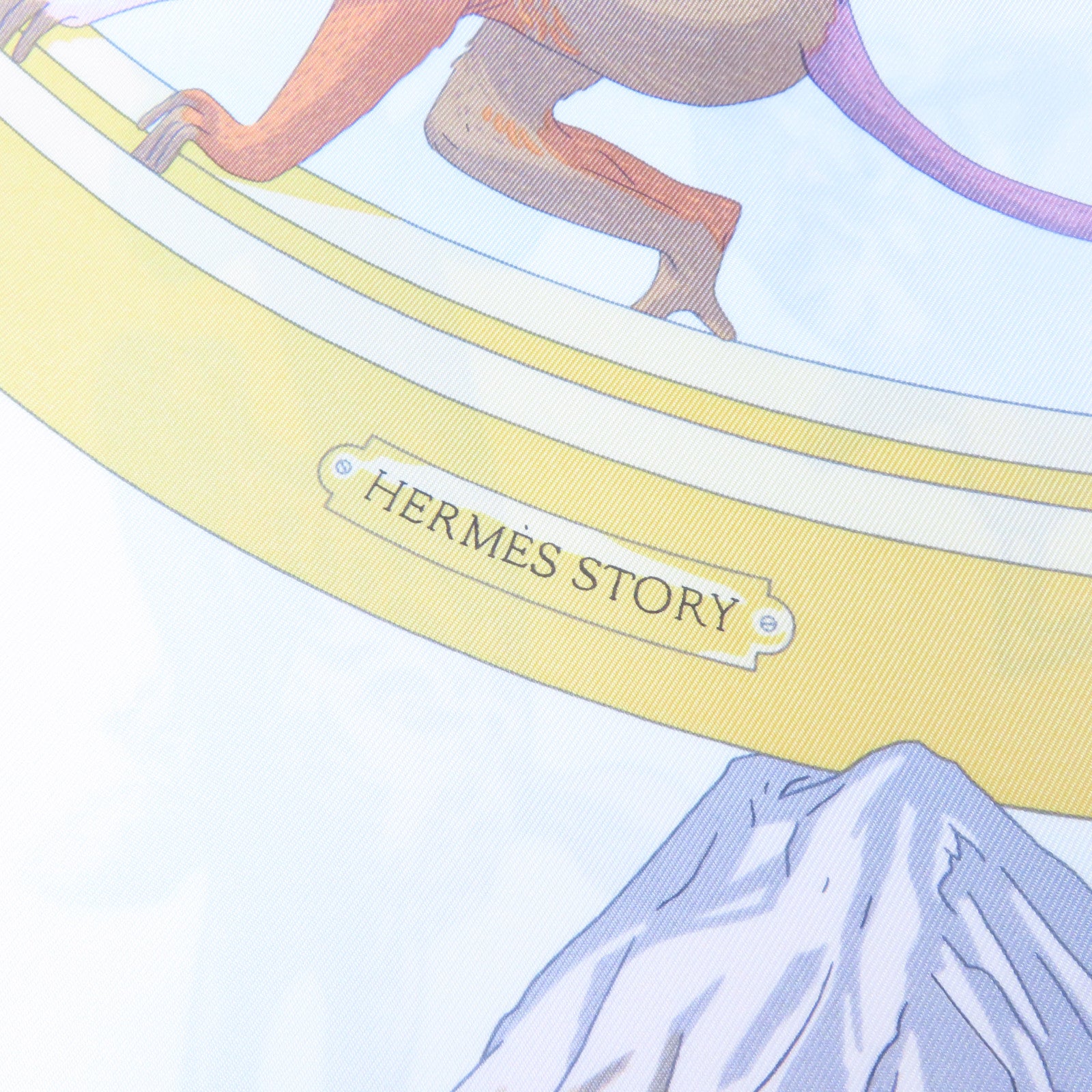 HERMES 【激減優惠】絲質Scarf絲巾白色/啡色/紫色/橙色