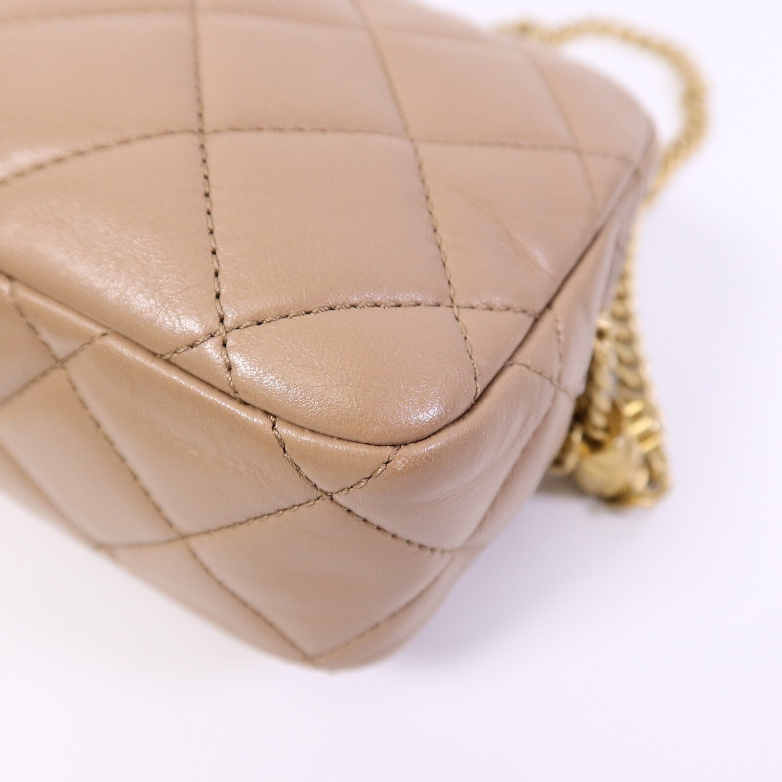 CHANEL 羊皮皮革Chain Shoulder Bag鏈帶肩背袋