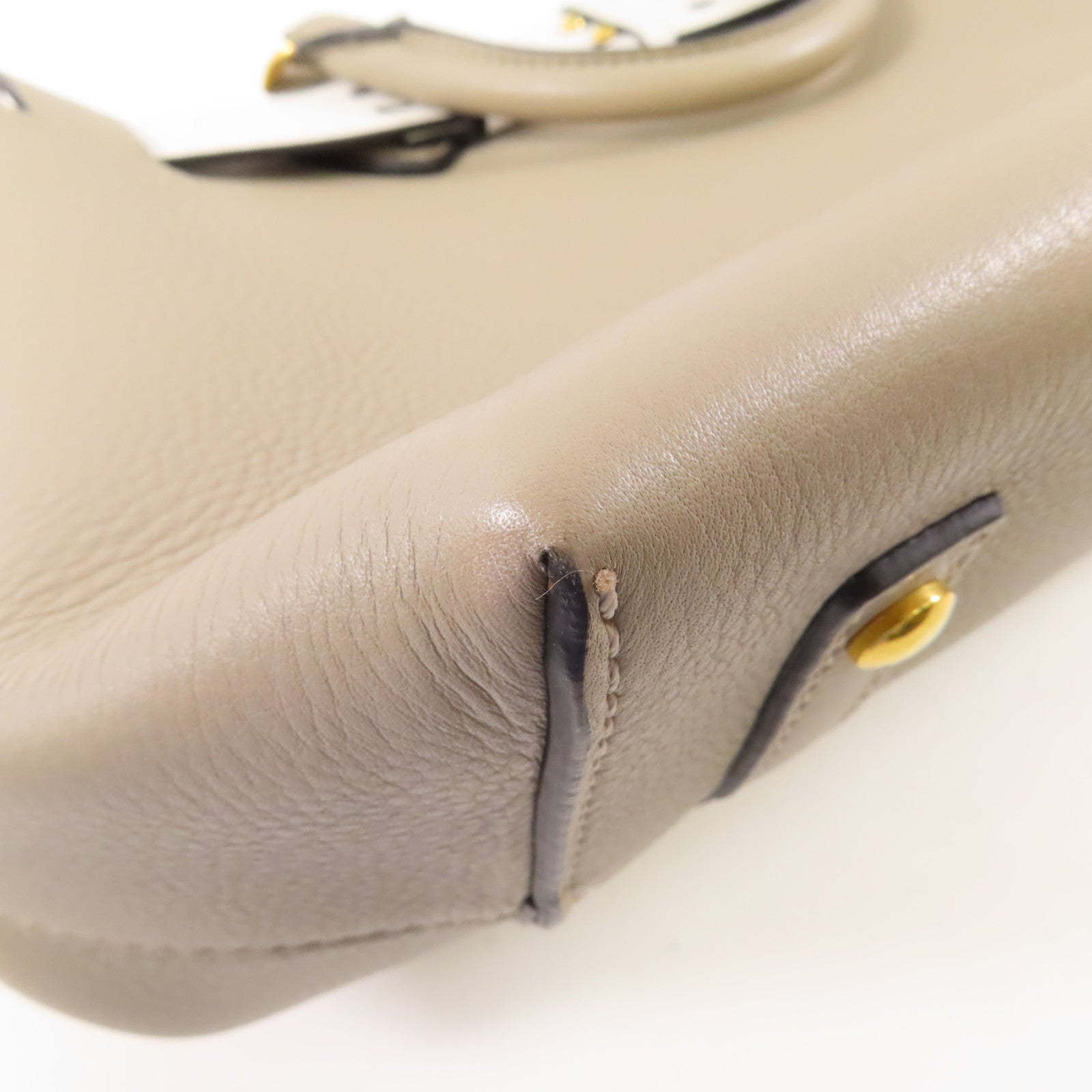 BURBERRY 【激減優惠】牛皮皮革2 Way Bag金扣手挽肩背兩用袋