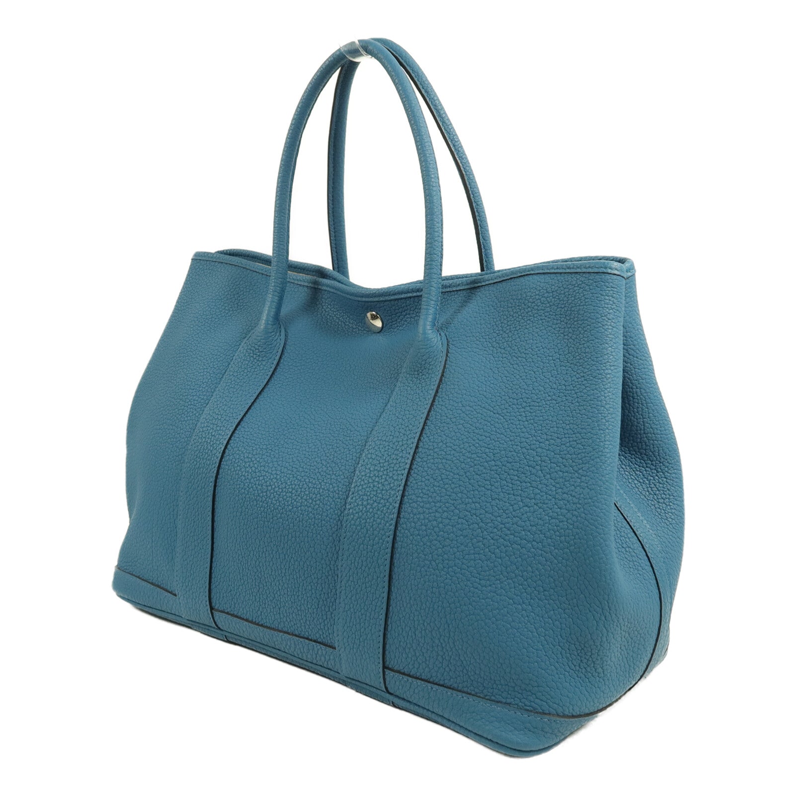 HERMES Negonda皮革Garden Party PM手挽袋Cobalt