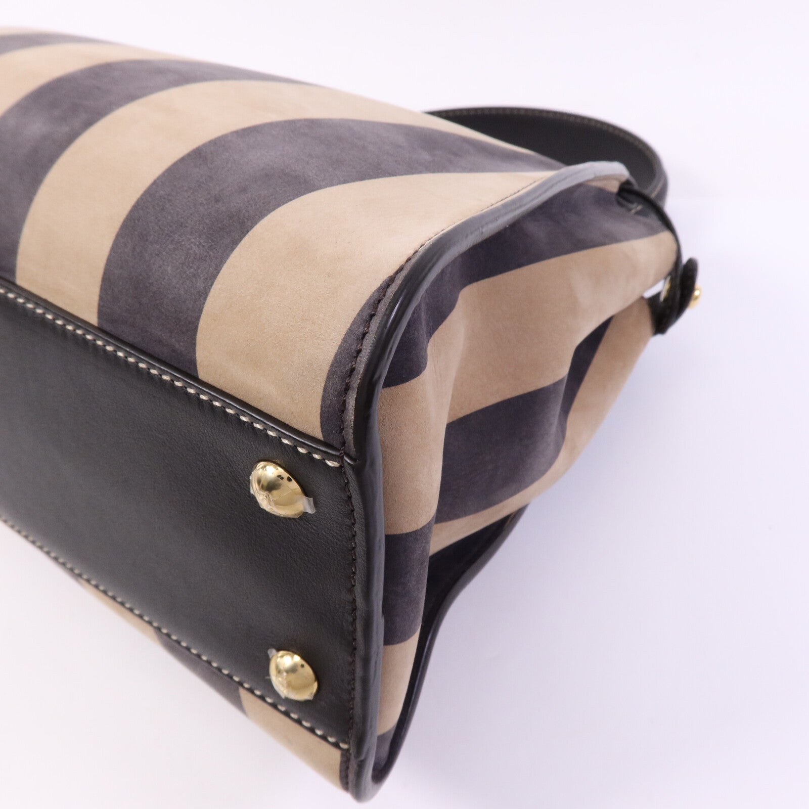 FENDI 皮革Peekaboo Iconic Medium金扣手挽肩背兩用袋