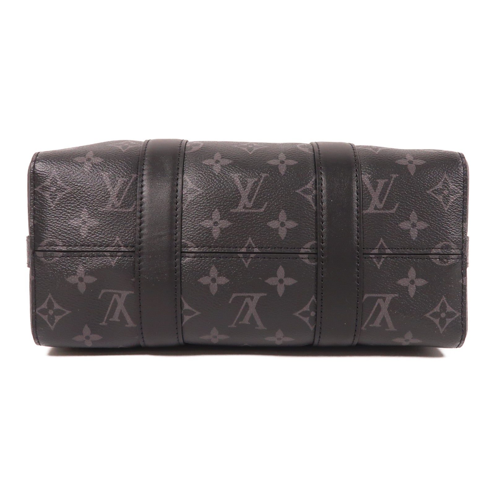 LOUIS VUITTON Monogram Eclipse City Keepall銀扣肩背袋