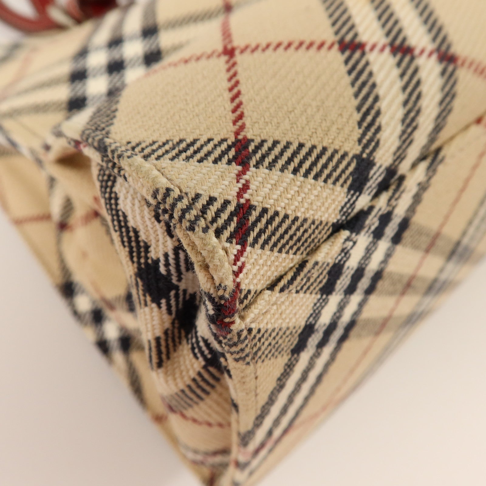 BURBERRY 帆布Tote Bag銀扣手挽袋