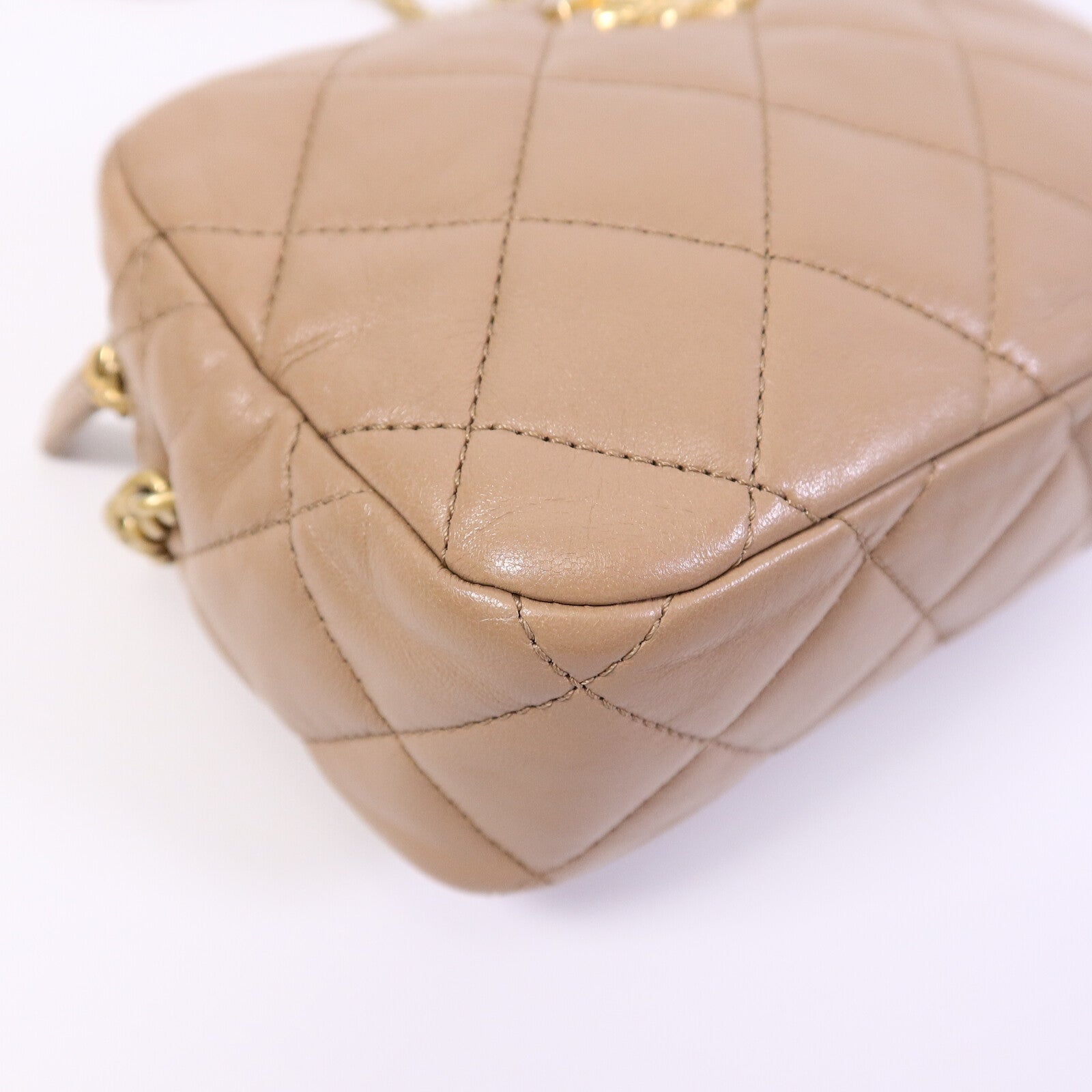 CHANEL 羊皮皮革Chain Shoulder Bag鏈帶肩背袋