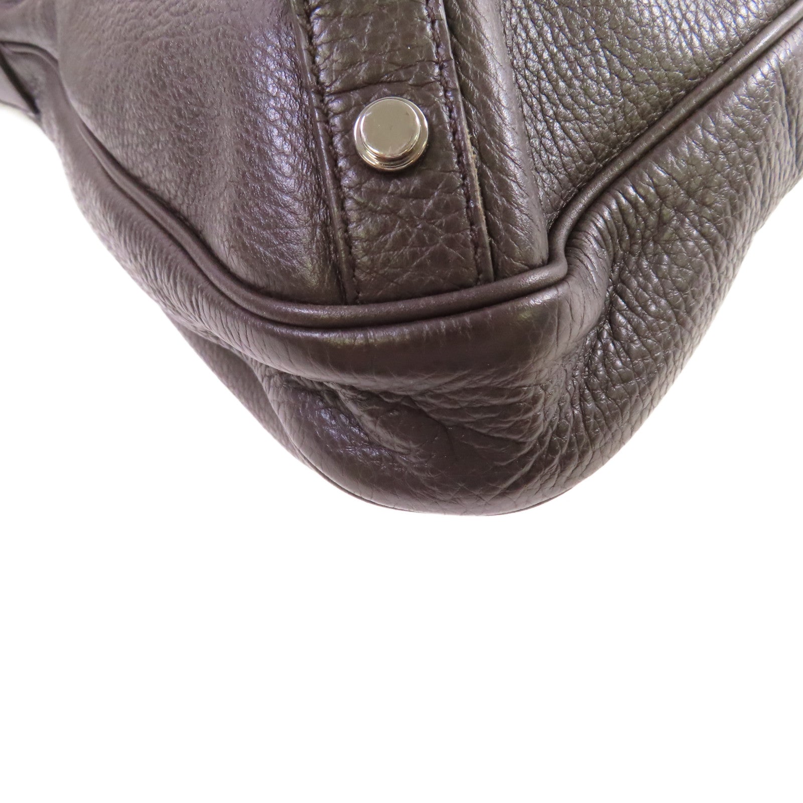 GUCCI 牛皮皮革Abbey Hobo Shoulder Bag金扣肩背袋啡色