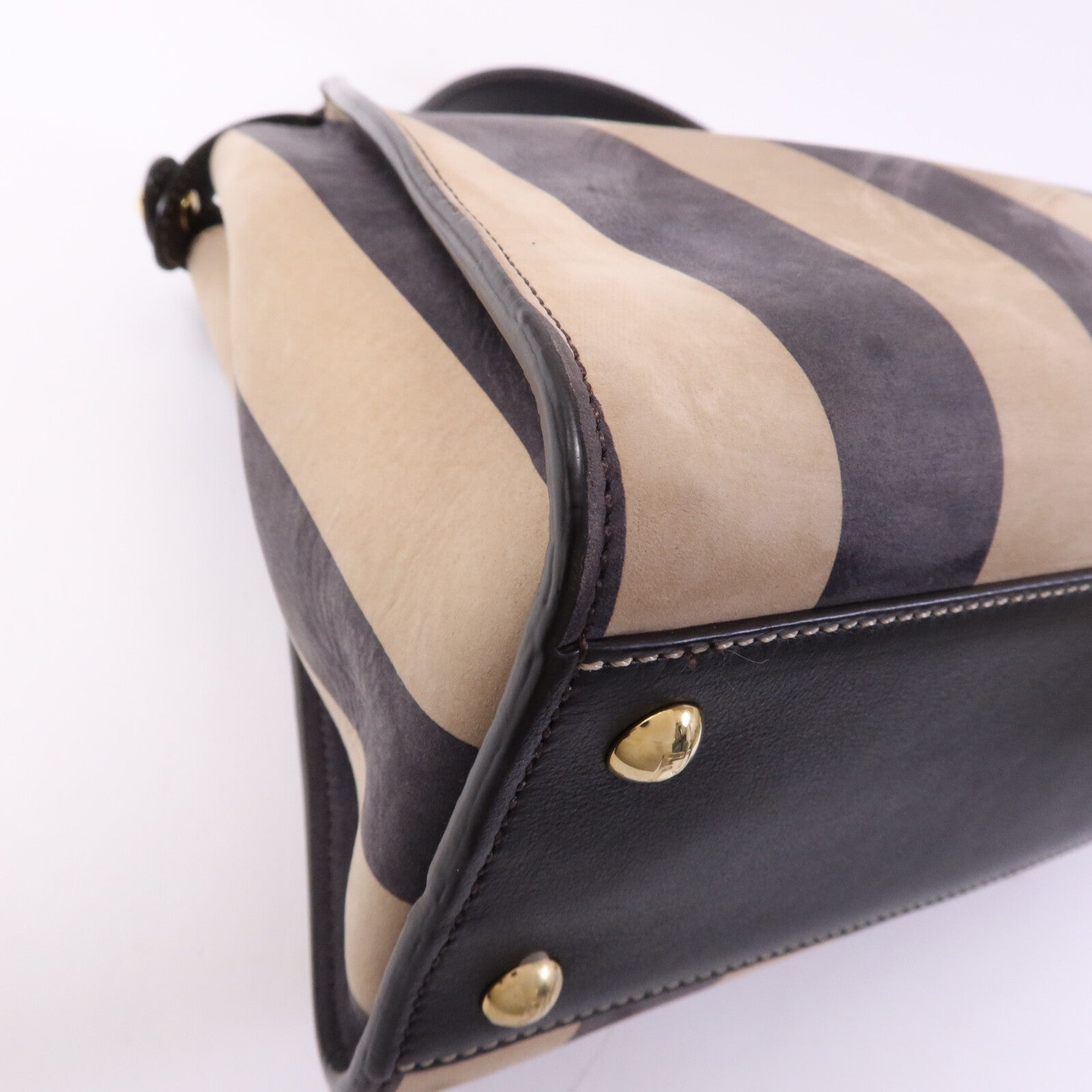 FENDI 皮革Peekaboo Iconic Medium金扣手挽肩背兩用袋