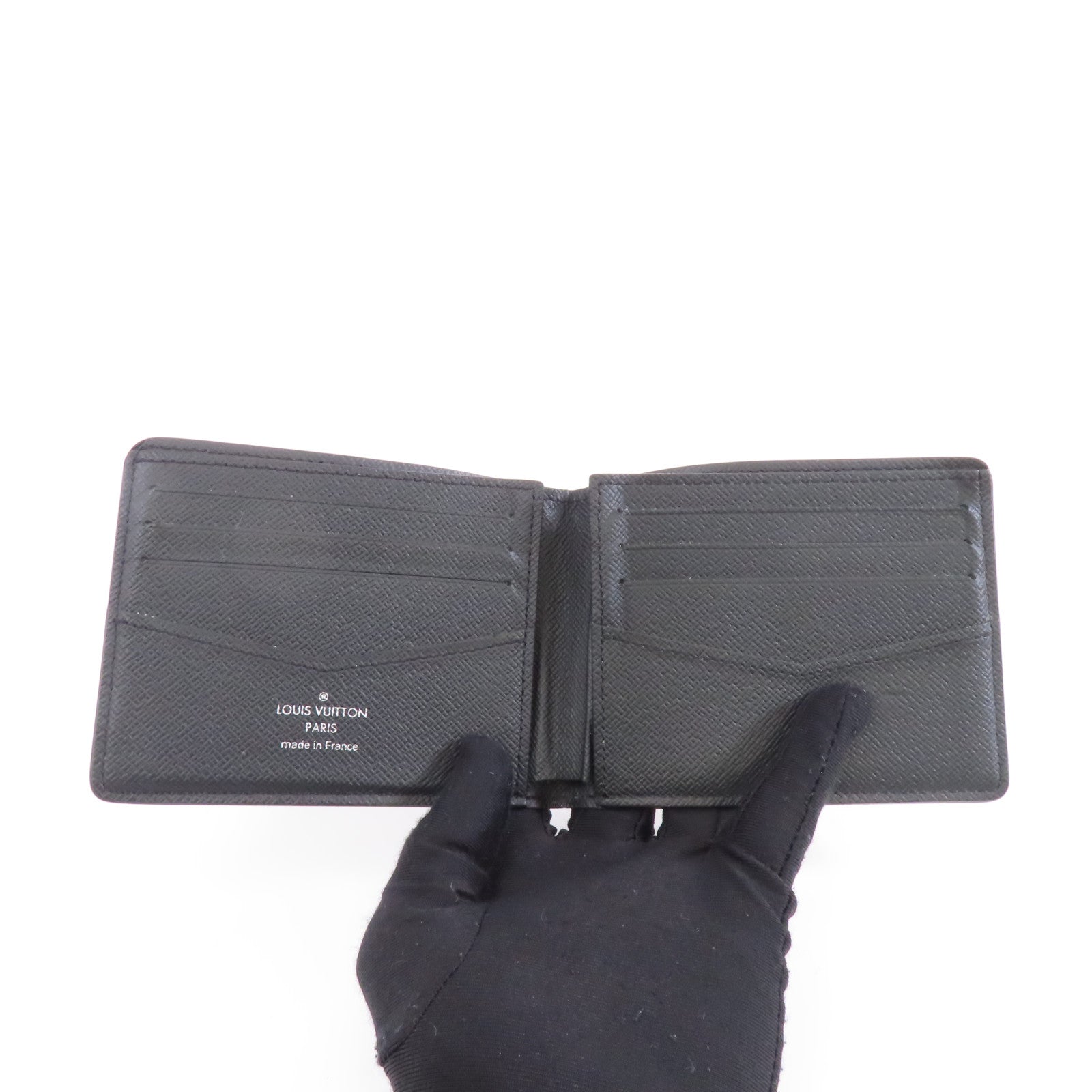 LOUIS VUITTON Monogram Eclipse Slender Wallet錢包黑色/灰色