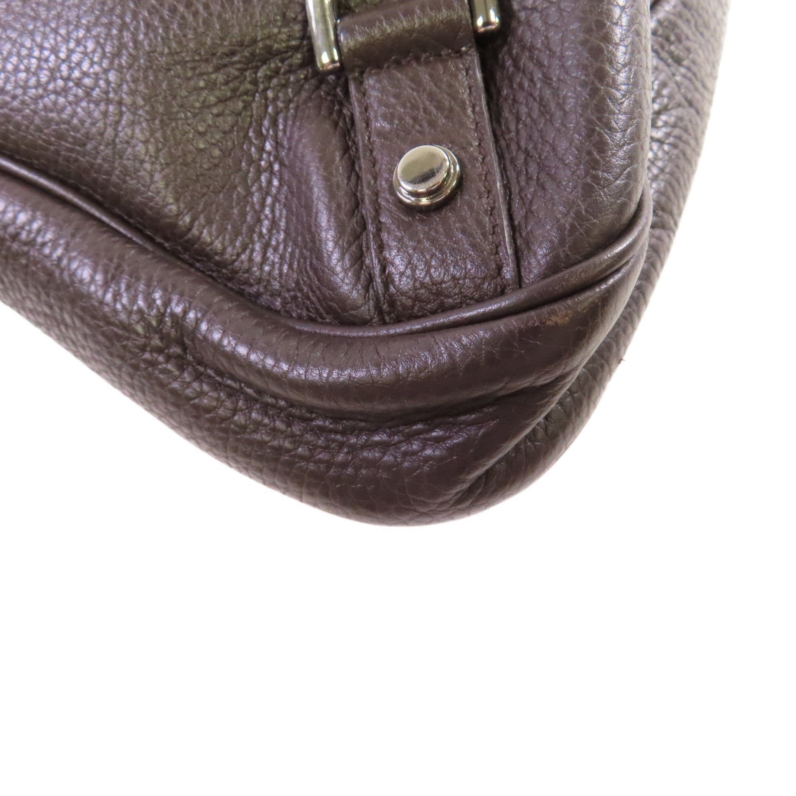 GUCCI 牛皮皮革Abbey Hobo Shoulder Bag金扣肩背袋啡色