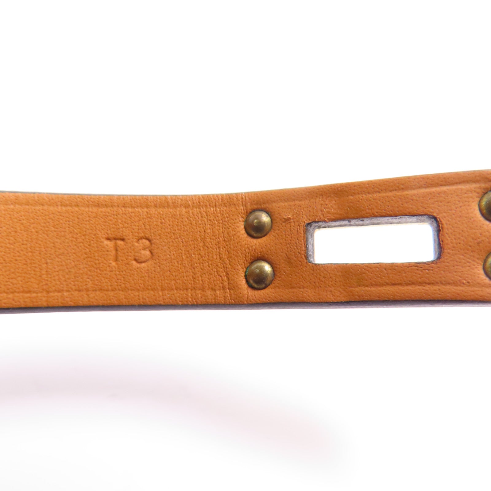 HERMES GHW Mini Kelly Double Tour Bracelet Calfskin Leather Black Noir