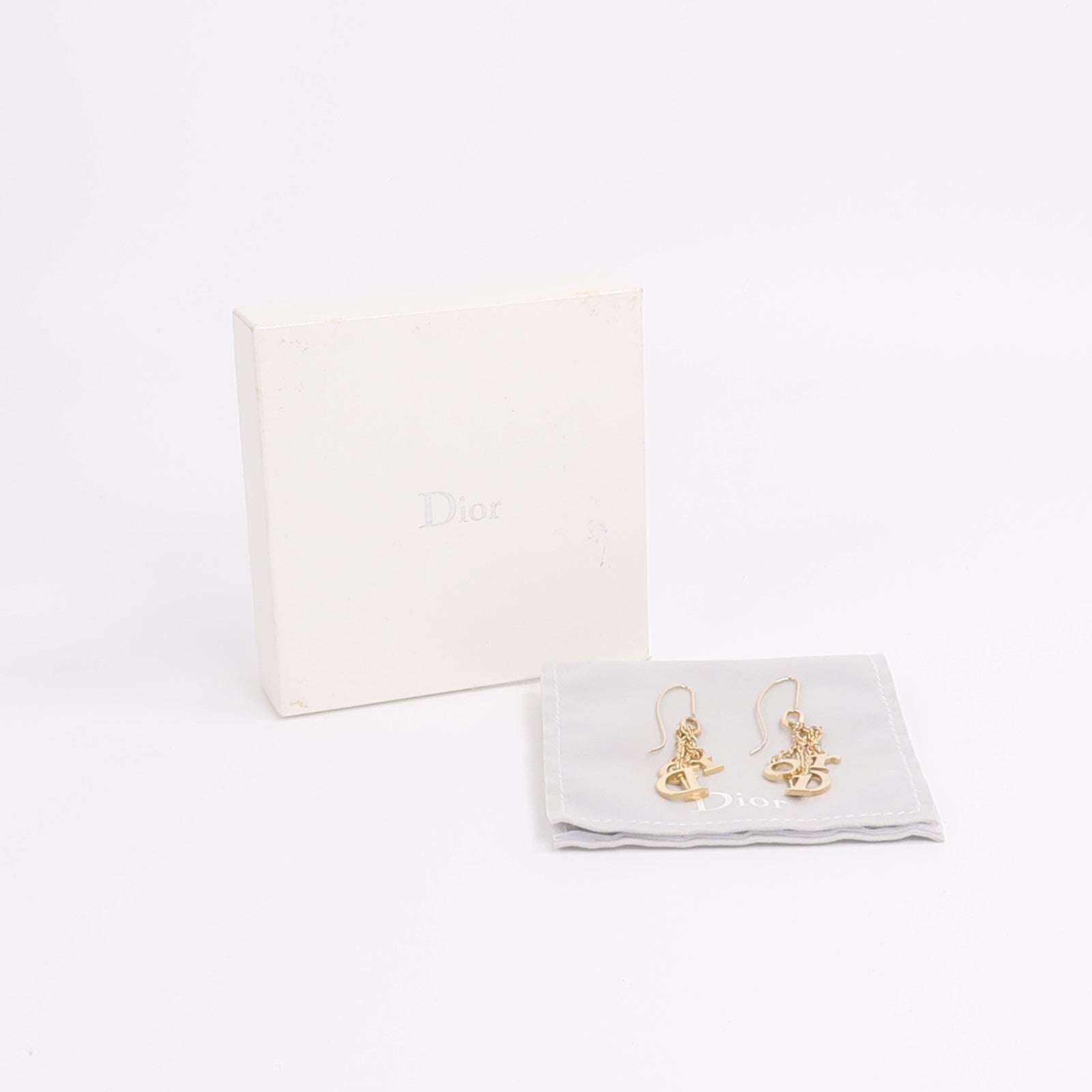 Dior 金屬Logo Earrings耳環