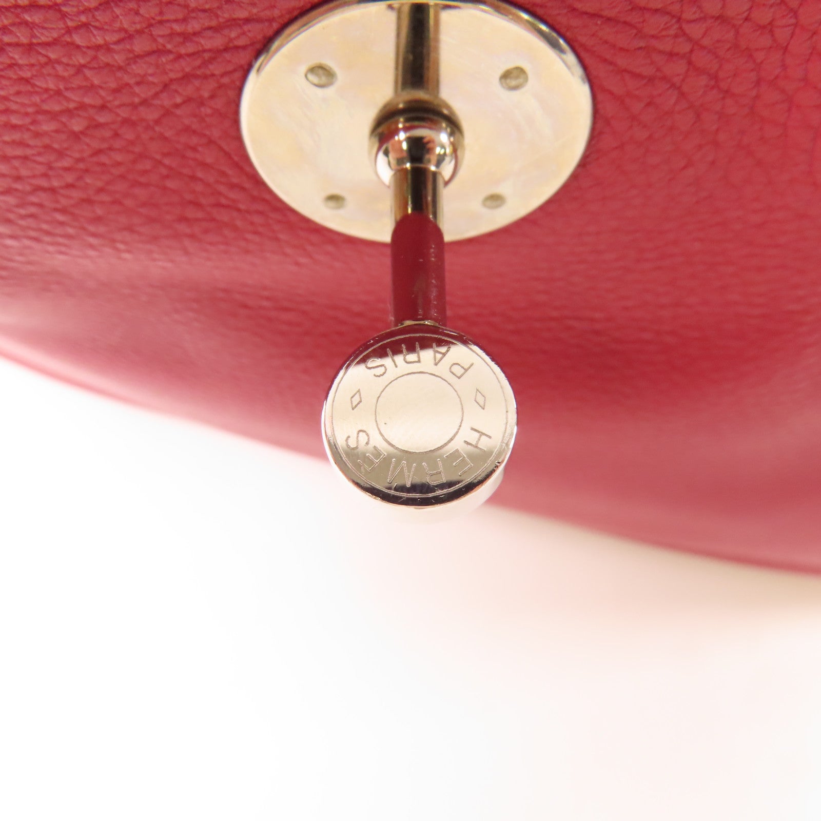 HERMES PHW Lindy 26 2 Way Bag Evercolor Leather
