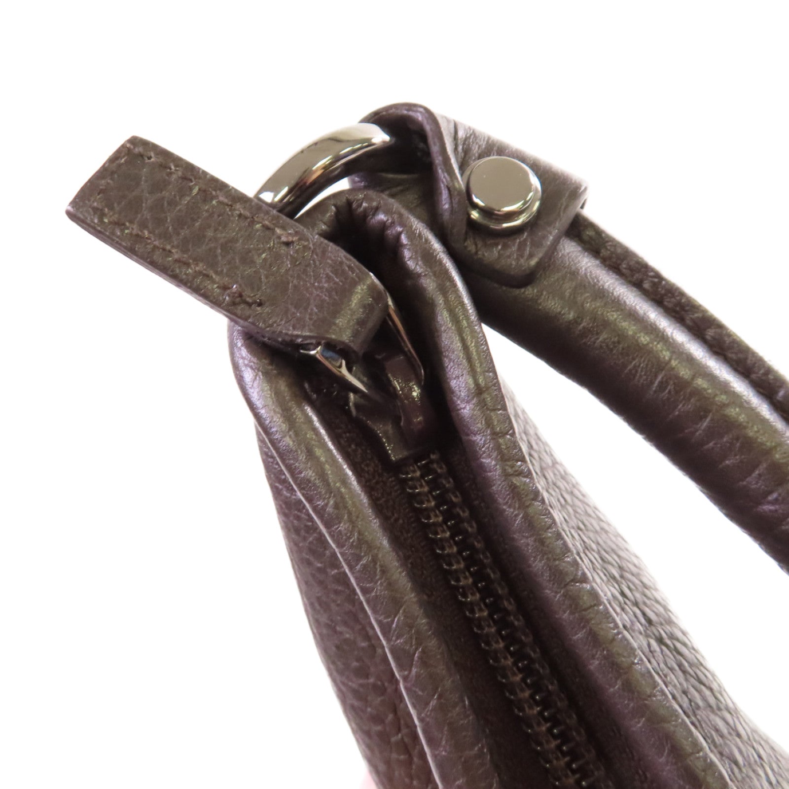 GUCCI 牛皮皮革Abbey Hobo Shoulder Bag金扣肩背袋啡色