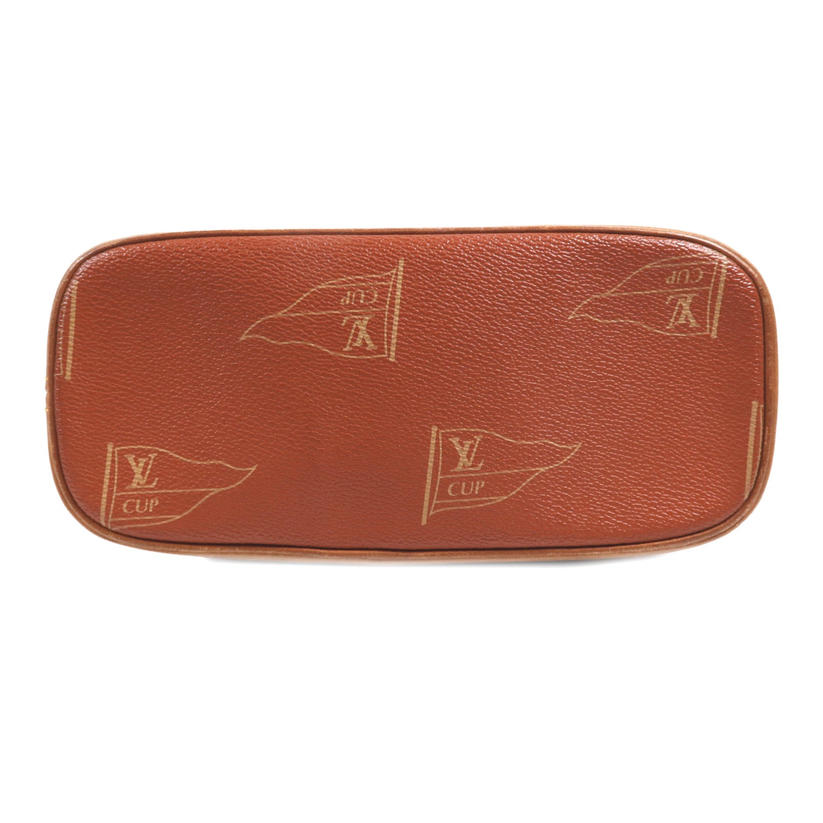 LOUIS VUITTON 塗層帆布Vintage Cup金扣肩背袋