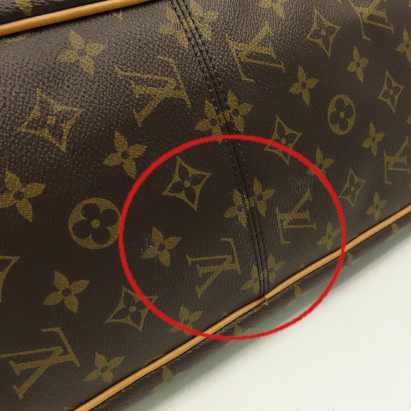 LOUIS VUITTON Monogram Delightful GM手挽袋啡色