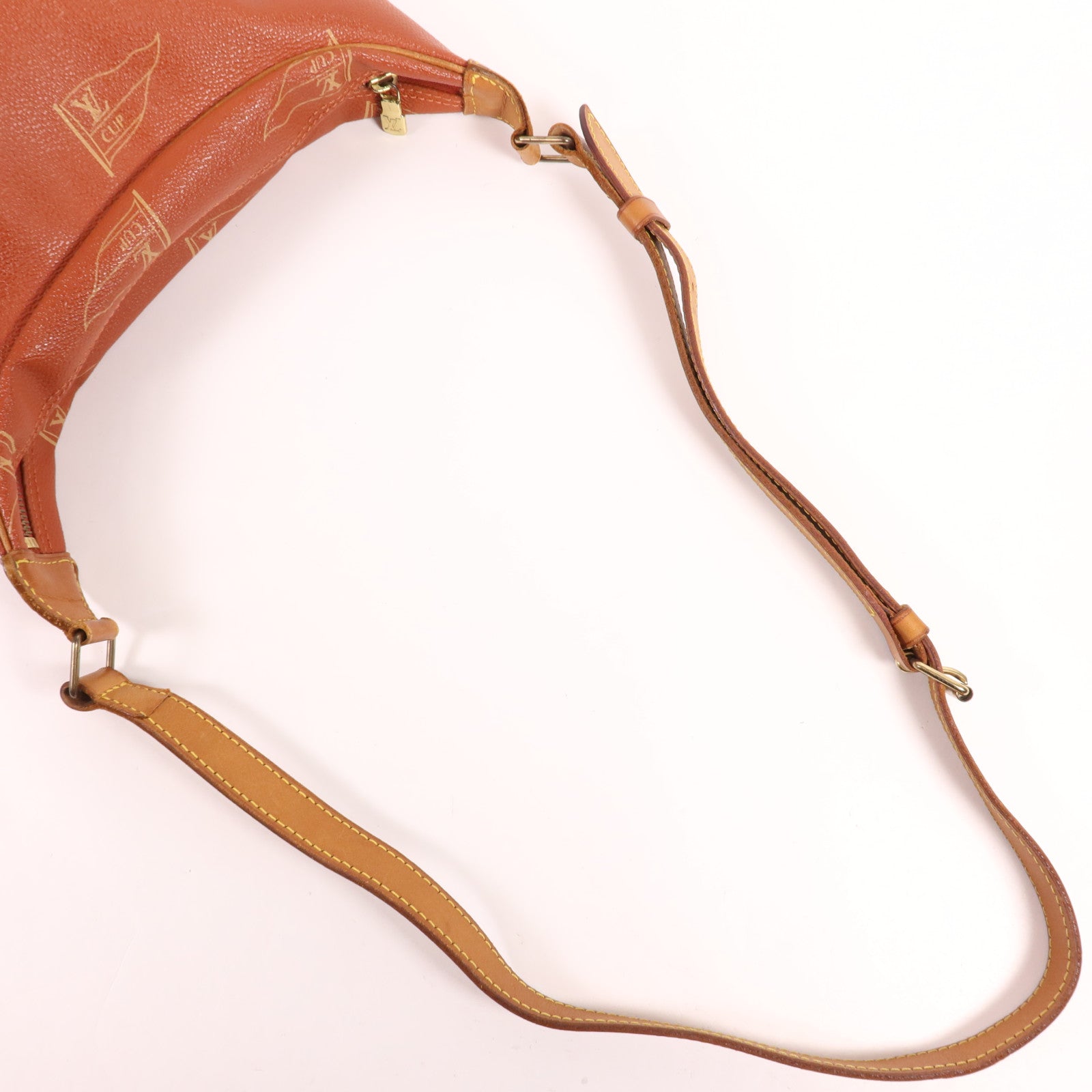 LOUIS VUITTON 塗層帆布Vintage Cup金扣肩背袋