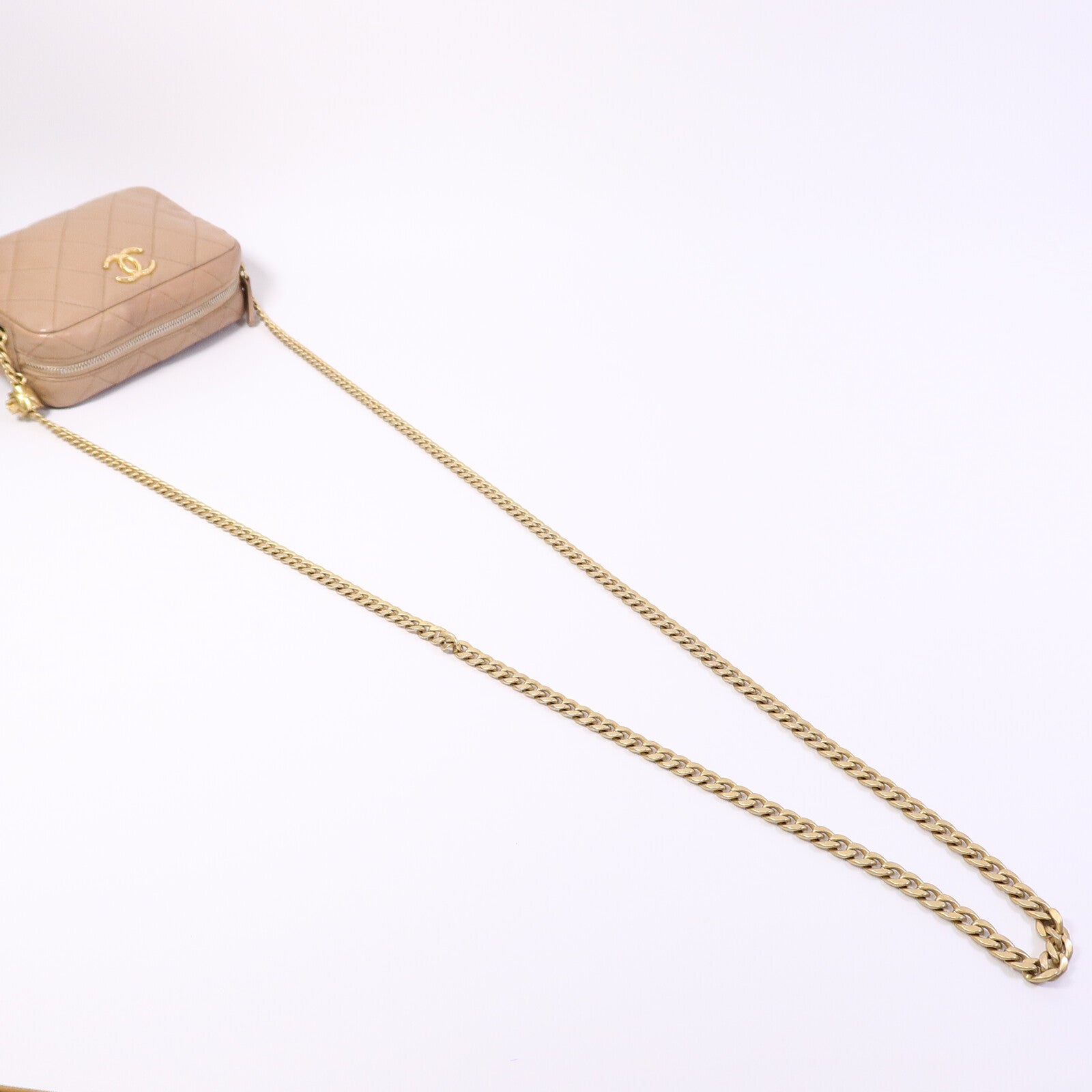 CHANEL 羊皮皮革Chain Shoulder Bag鏈帶肩背袋