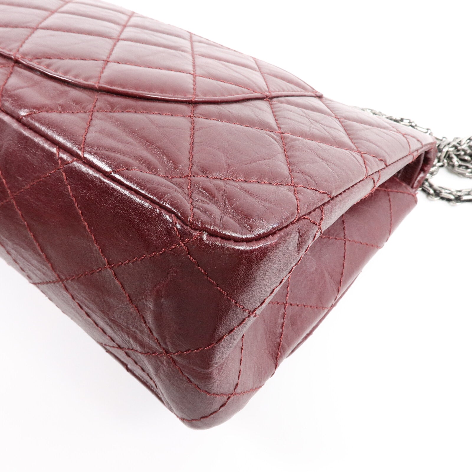 CHANEL 牛皮皮革Chanel 2.55 Large鏈帶肩背袋