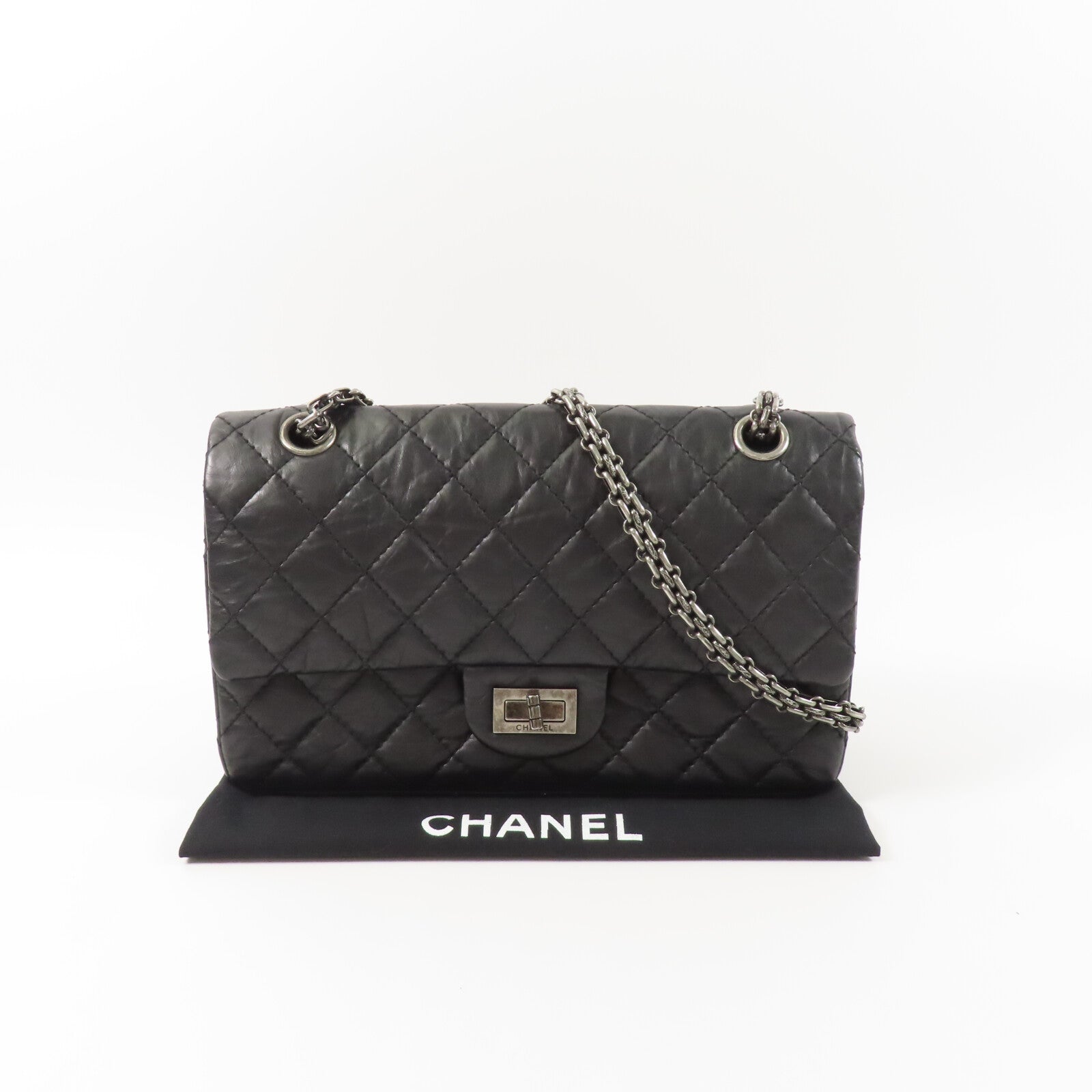CHANEL 牛皮皮革2.55 Small鏈帶肩背袋