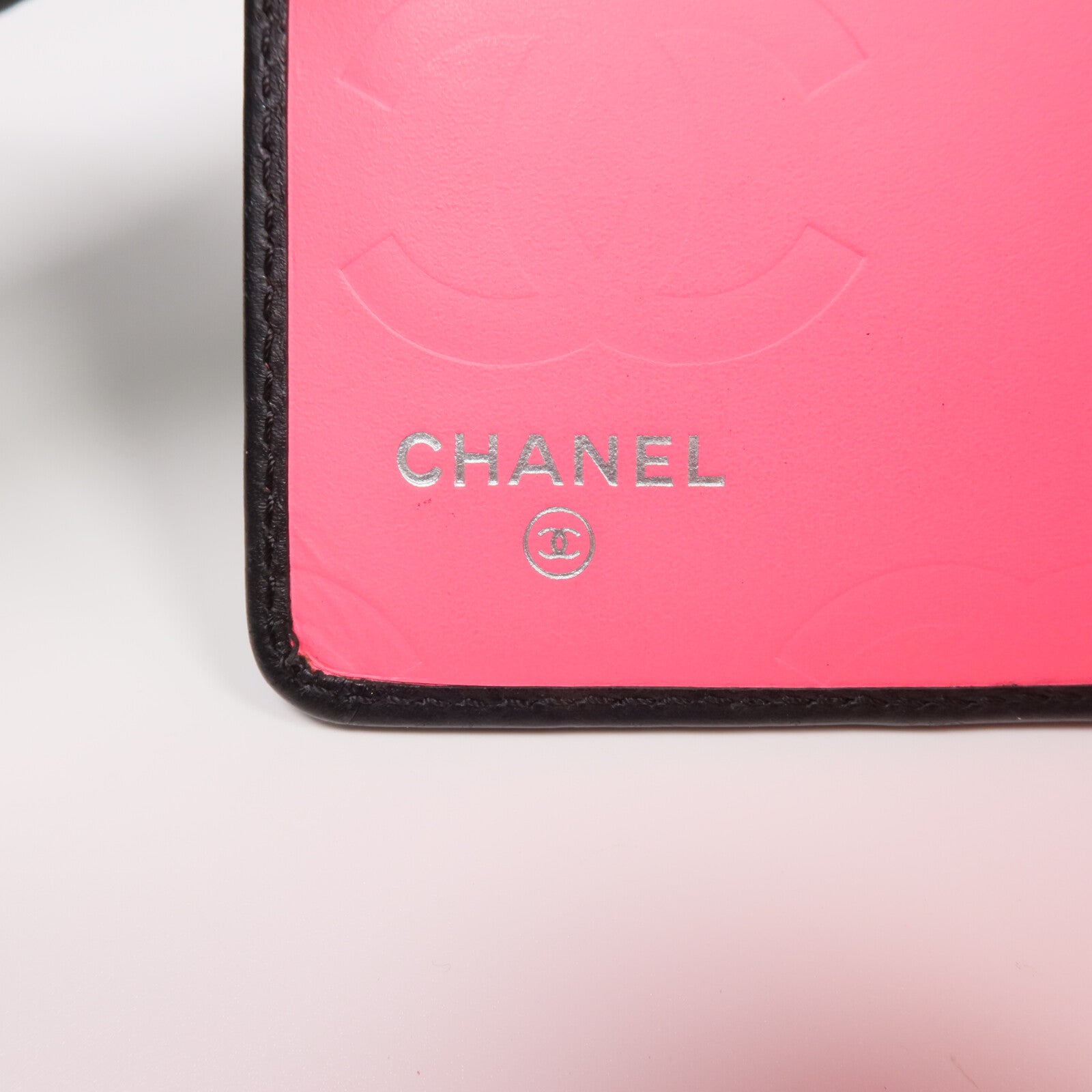 CHANEL 牛皮皮革Cambon Long Wallet銀扣長錢包