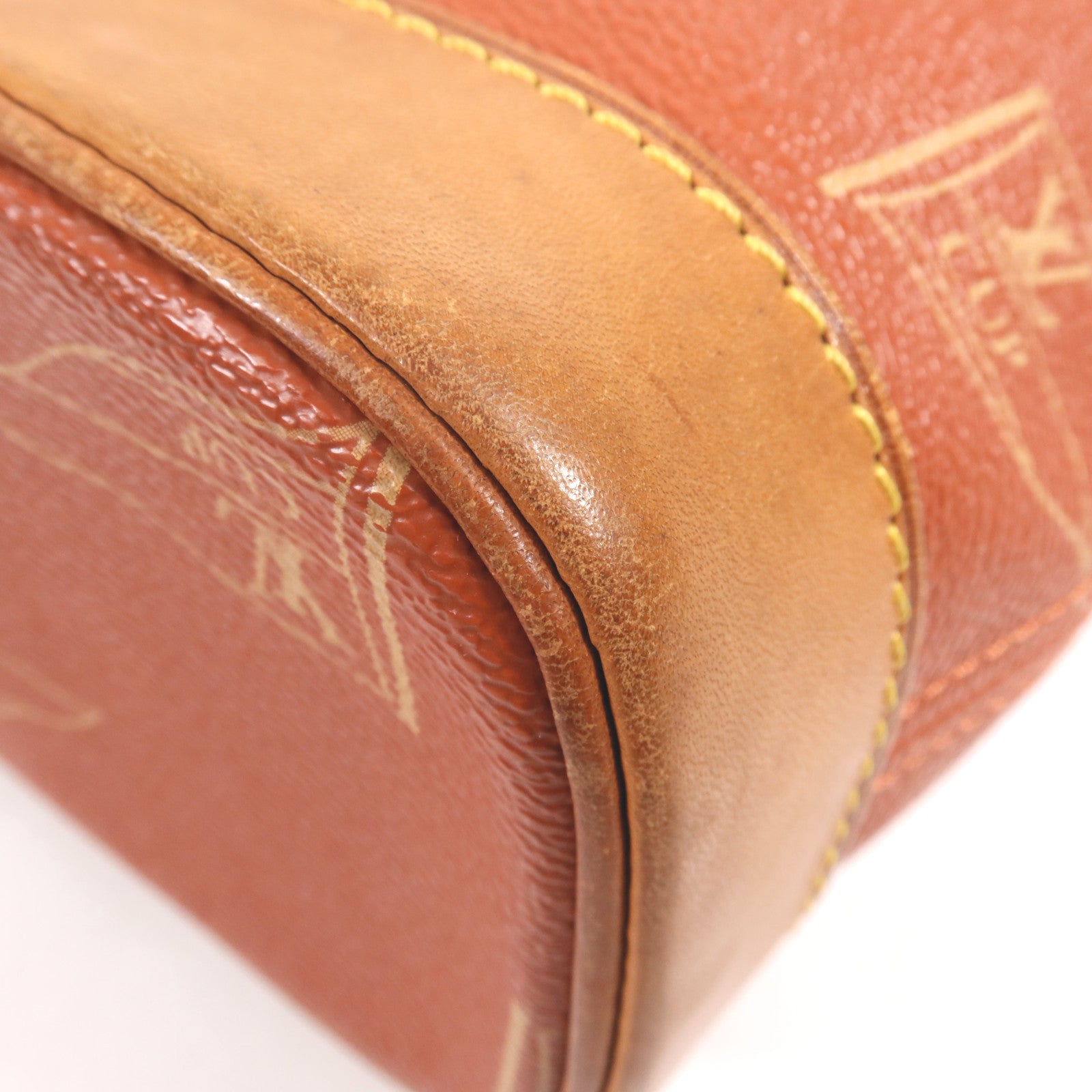 LOUIS VUITTON 塗層帆布Vintage Cup金扣肩背袋