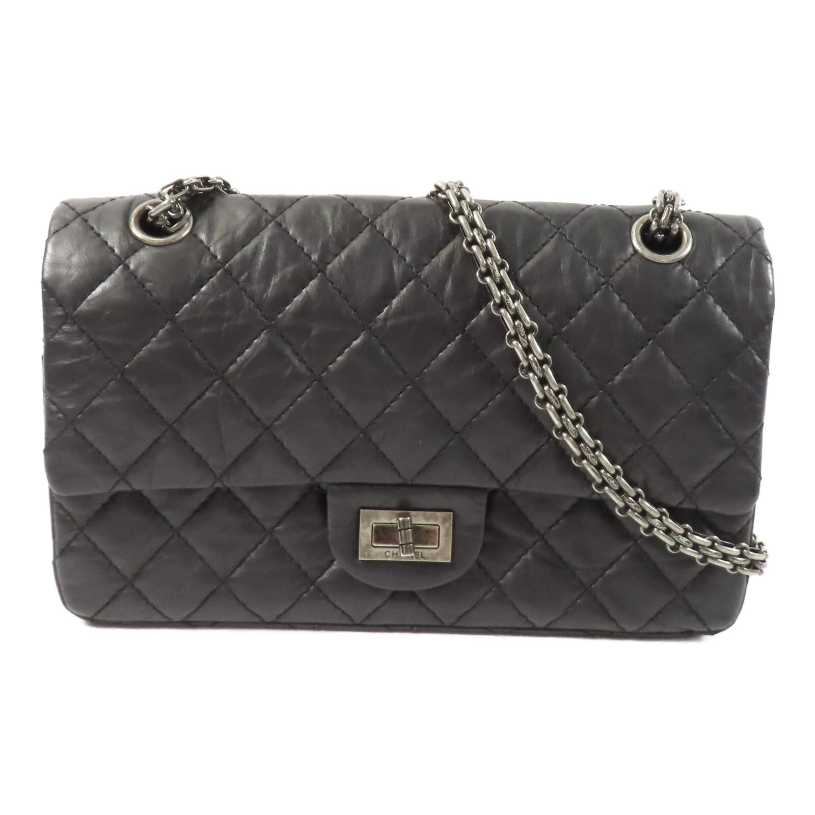 CHANEL 牛皮皮革2.55 Small鏈帶肩背袋