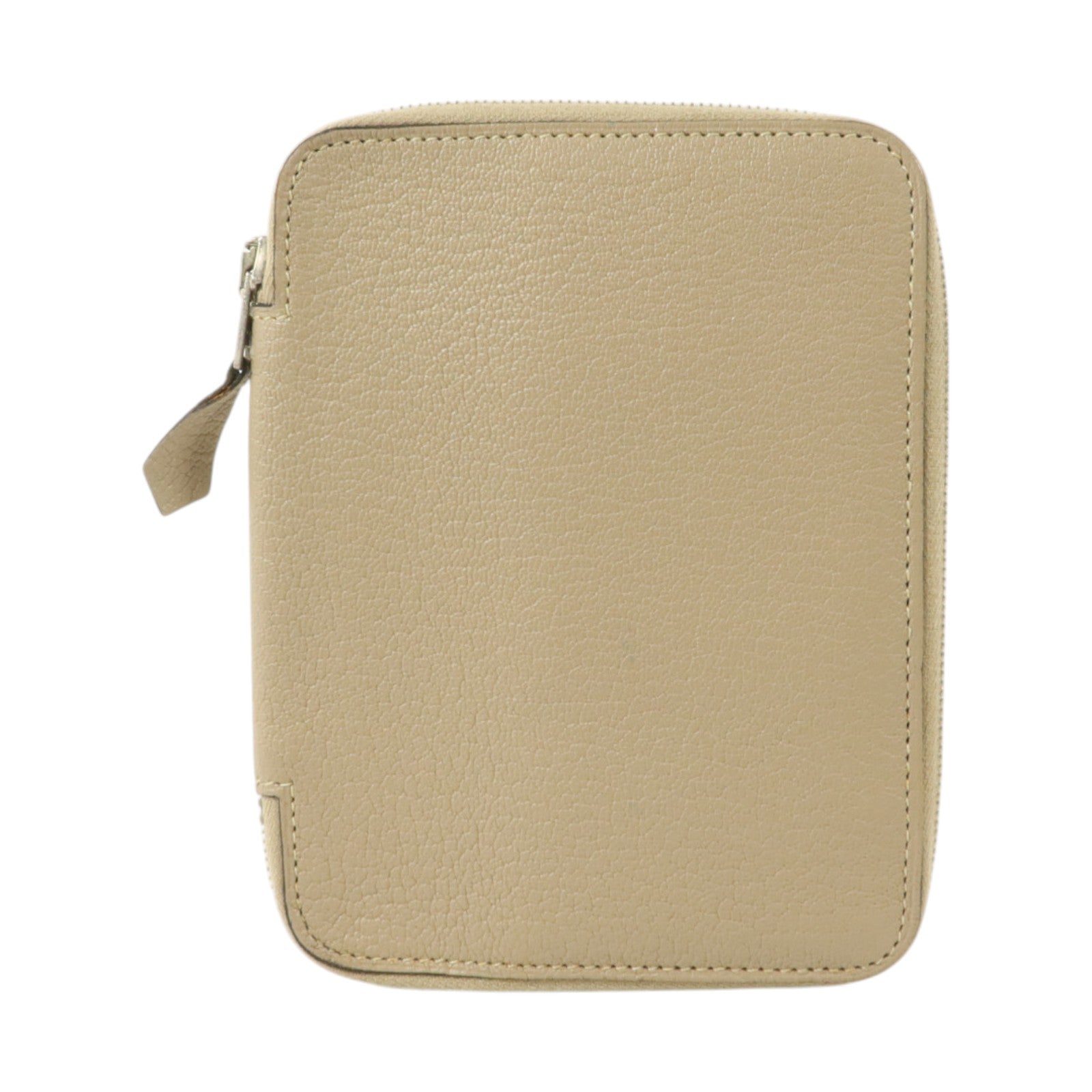 HERMES Chevre皮革Globe Trotter Agenda CoverGris Tourterelle