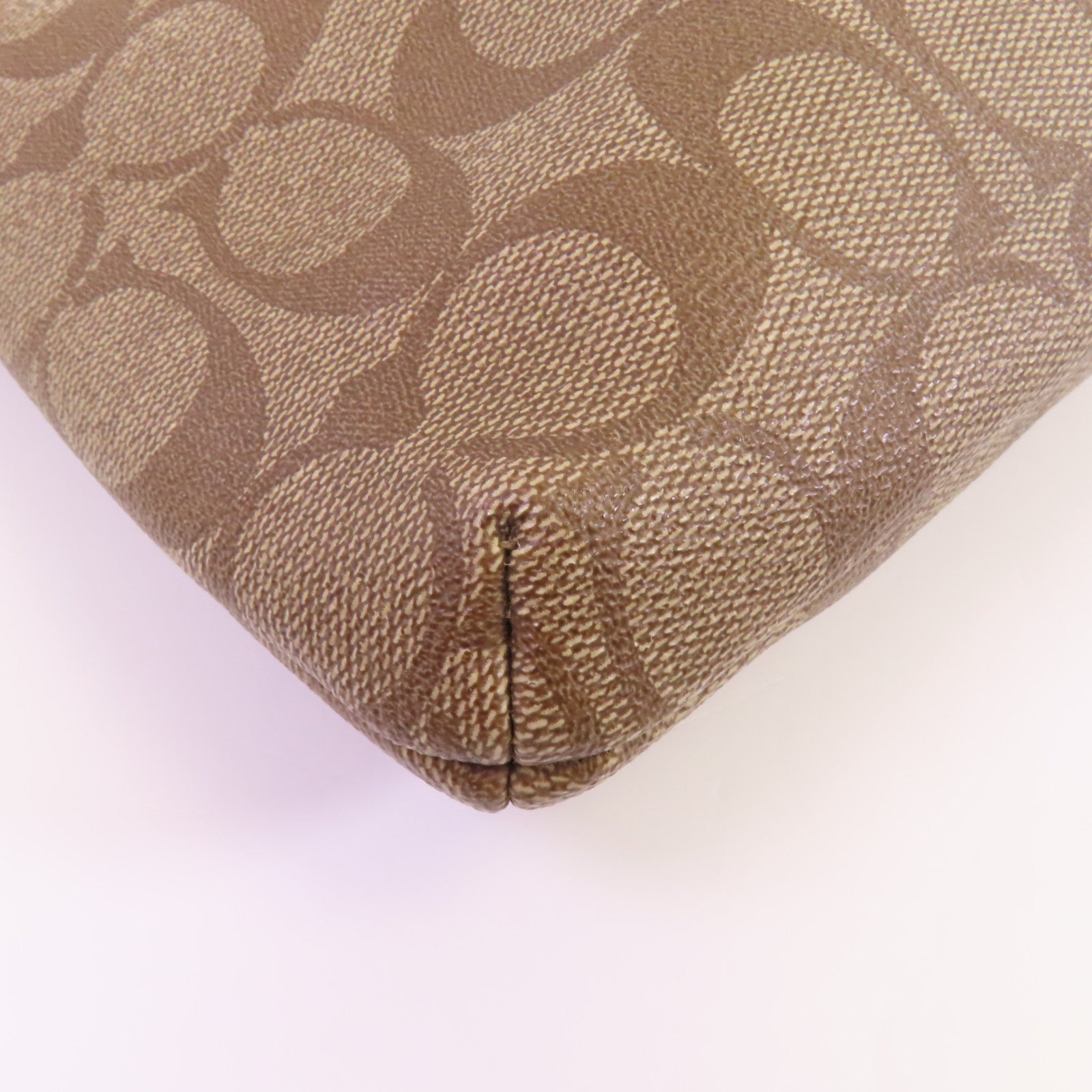 COACH 塗層帆布Shoulder Bag金扣肩背袋
