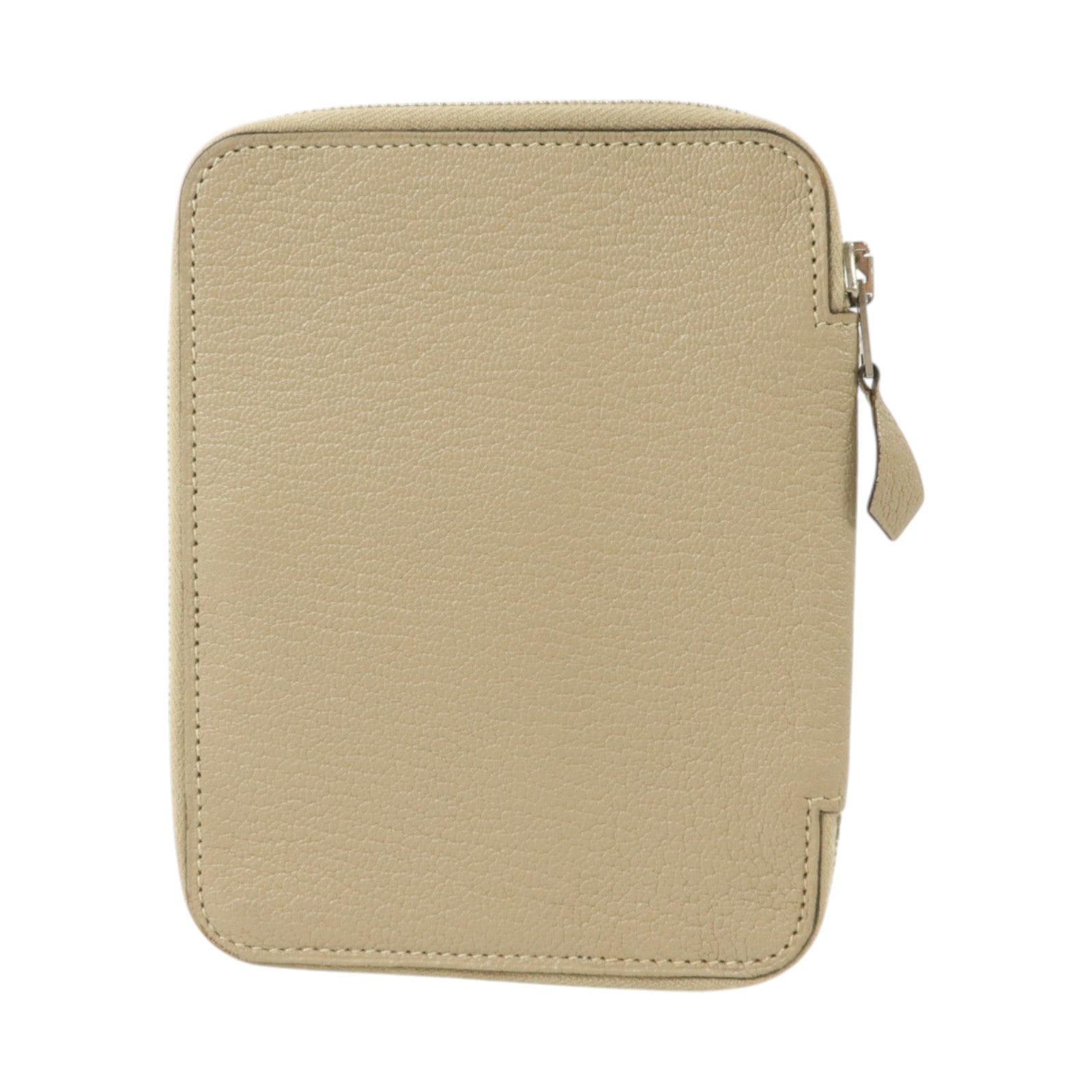 HERMES Chevre皮革Globe Trotter Agenda CoverGris Tourterelle
