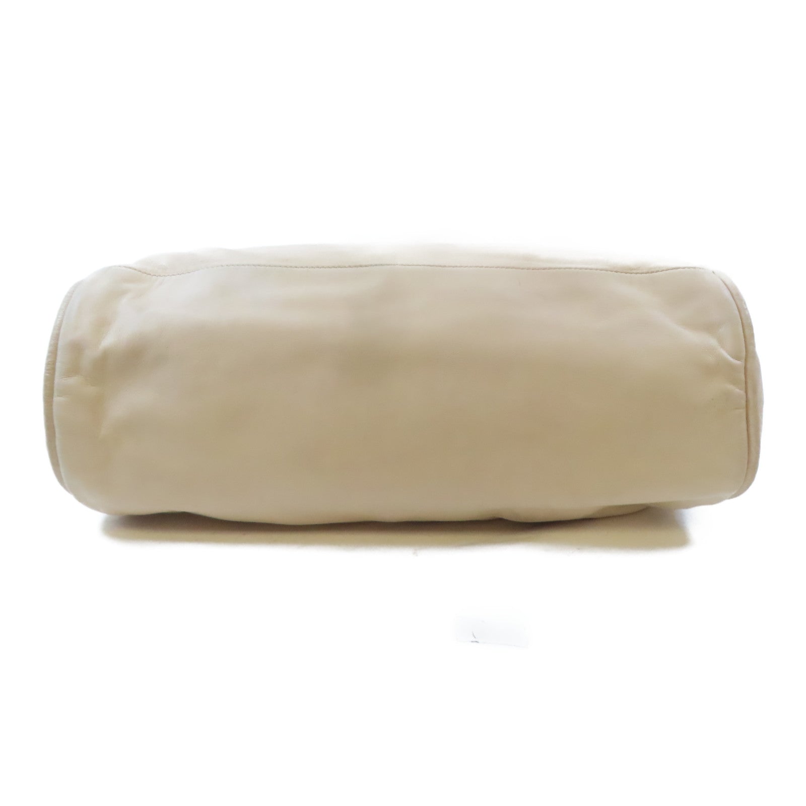 CHANEL (PRICE DOWN) CC SHW Shoulder Bag Lambskin Leather Beige