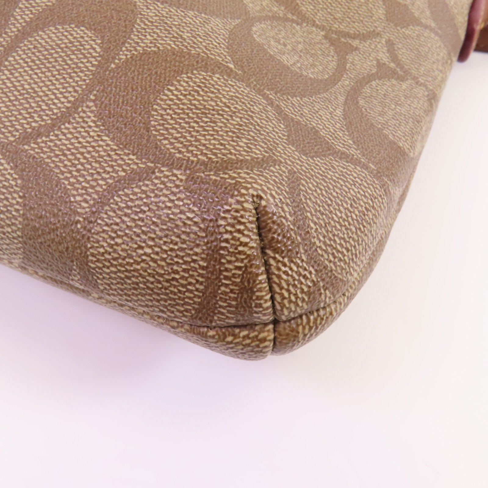 COACH 塗層帆布Shoulder Bag金扣肩背袋
