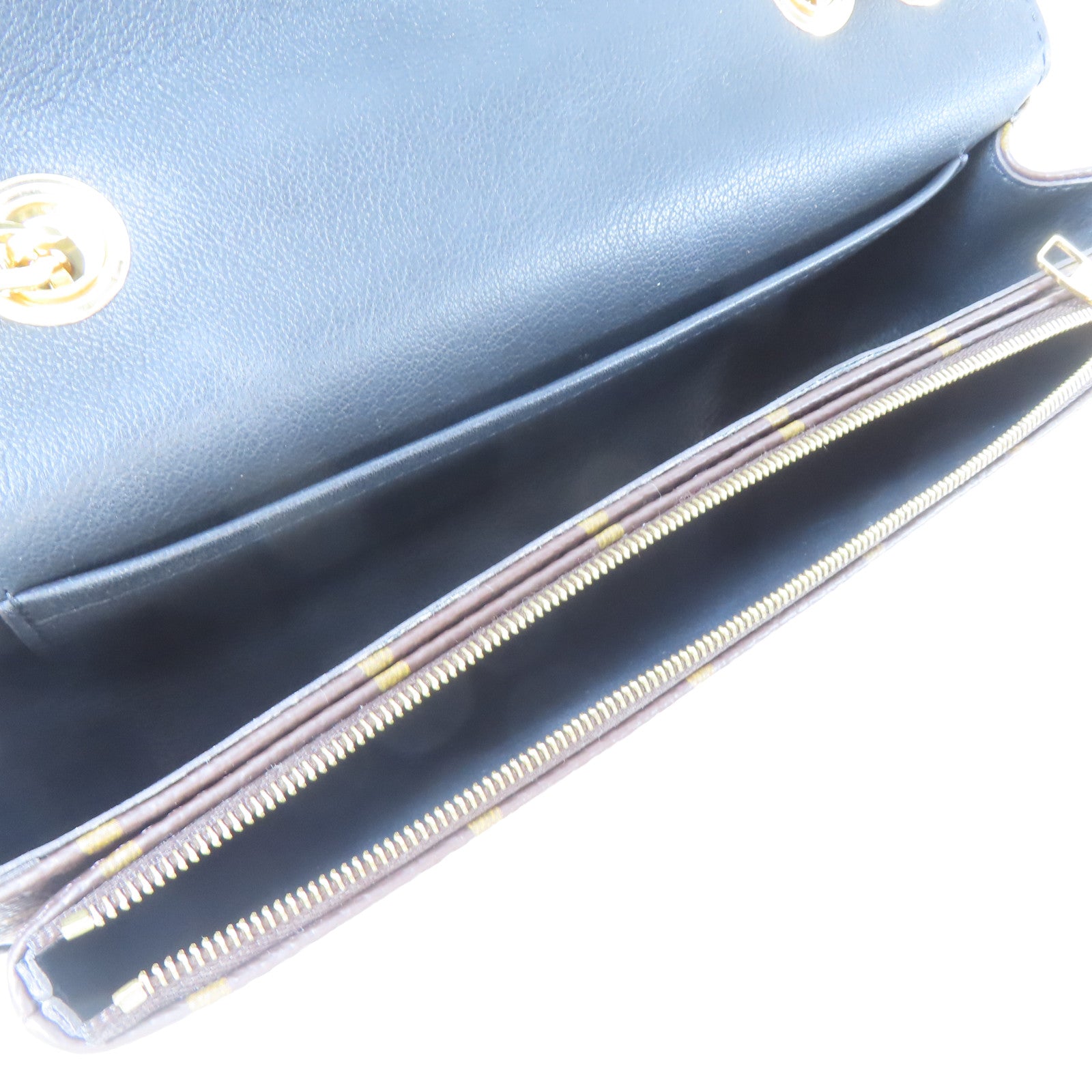 LOUIS VUITTON Monogram Marceau Shoulder Bag金扣鏈帶肩背袋啡色